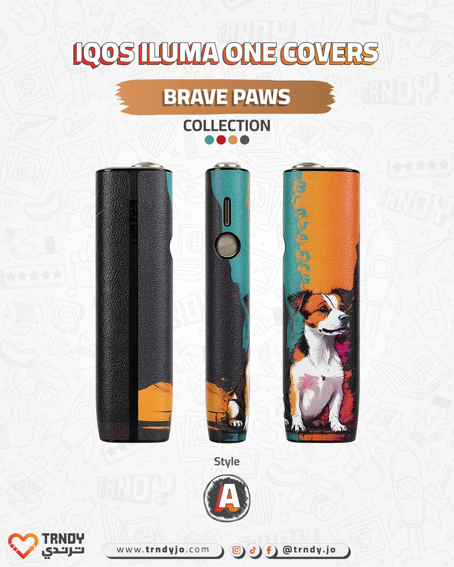 CoverX - IQO ILUMA ONE - Brave Paws Collection
