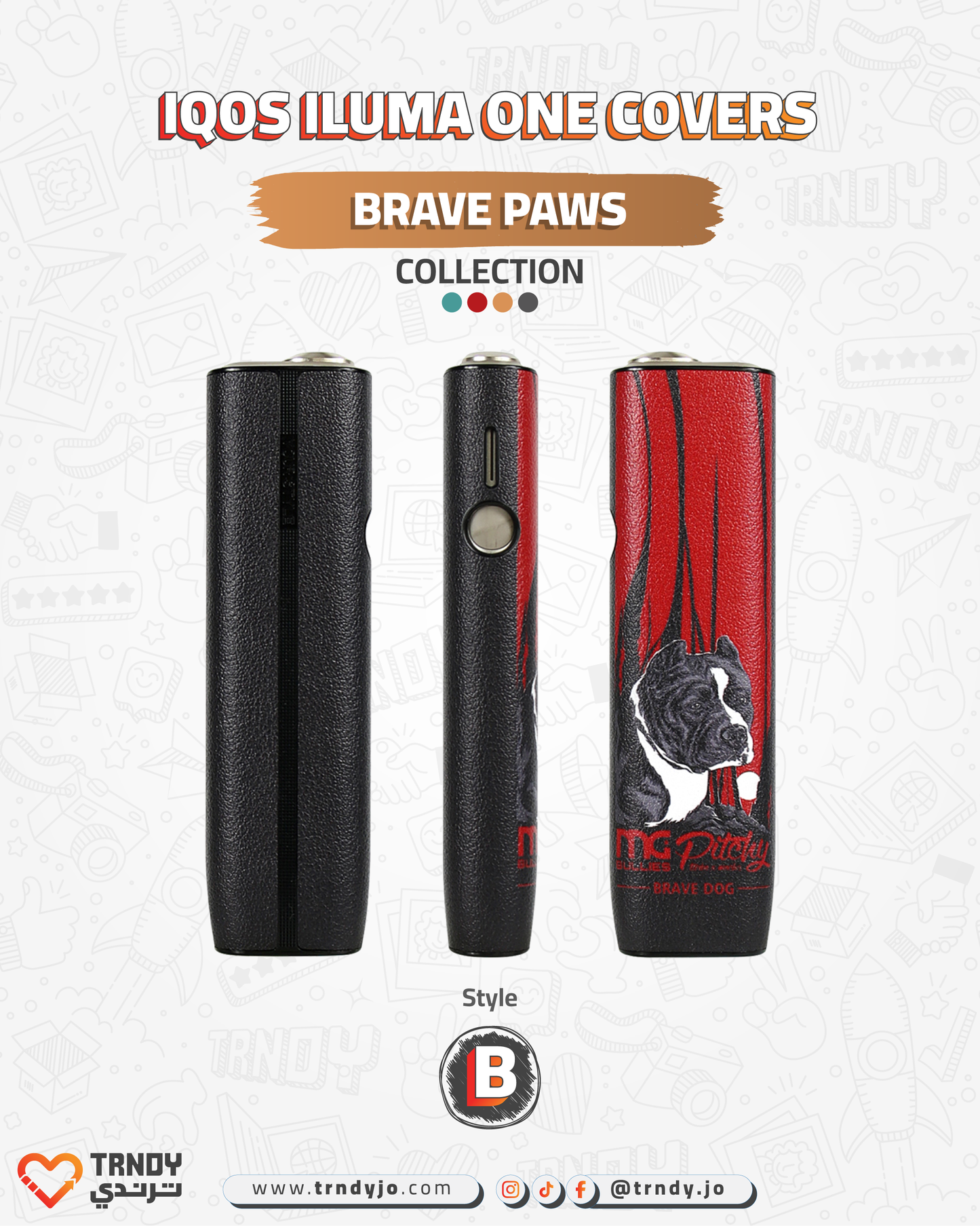 CoverX - IQO ILUMA ONE - Brave Paws Collection