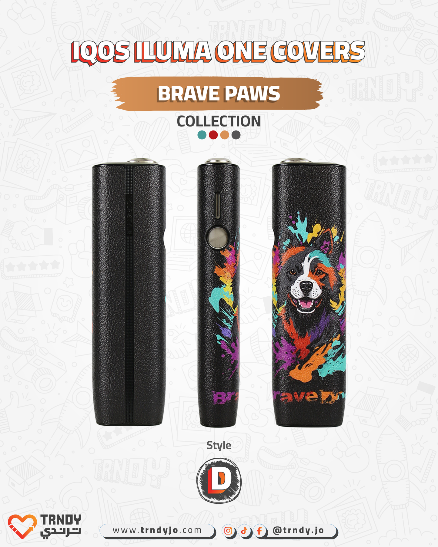 CoverX - IQO ILUMA ONE - Brave Paws Collection