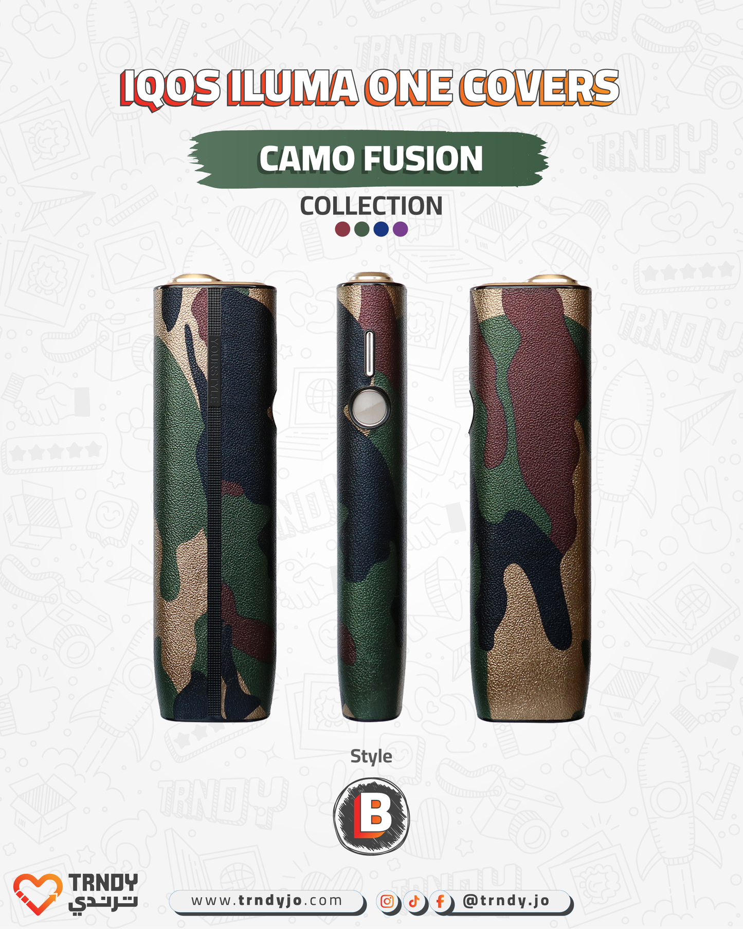 CoverX - IQO ILUMA ONE - Camo Fusion Collection