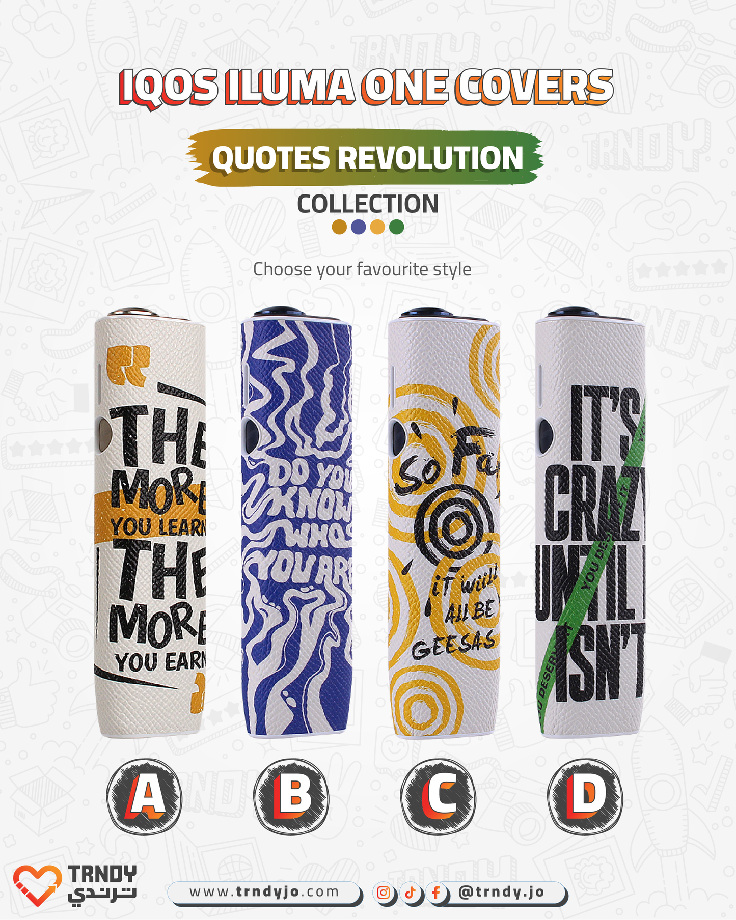 CoverX - IQO ILUMA ONE - Quotes Revolution Collection