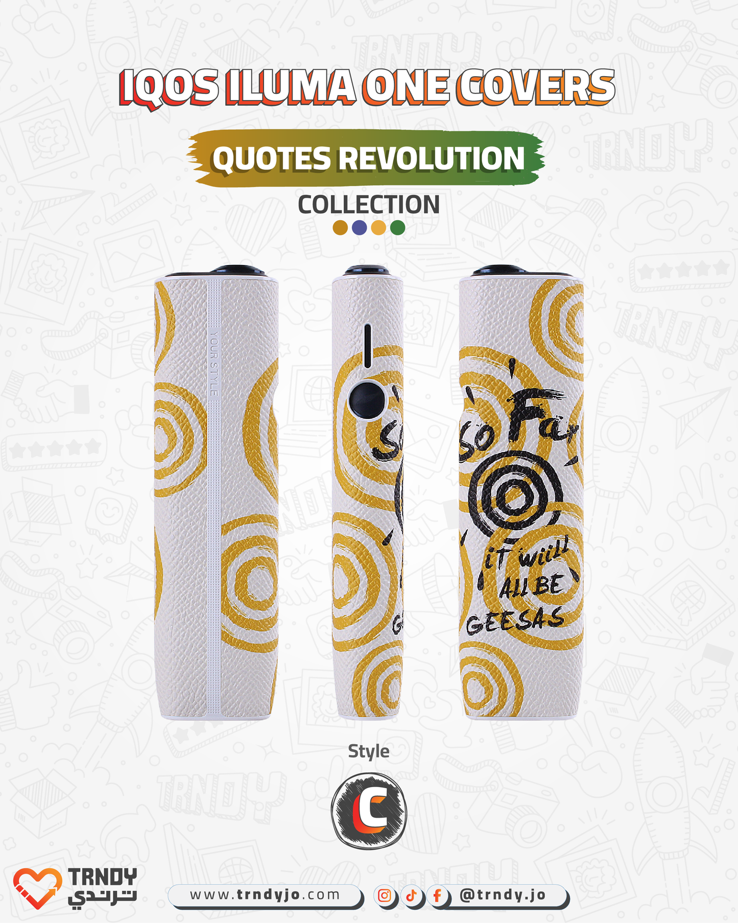 CoverX - IQO ILUMA ONE - Quotes Revolution Collection