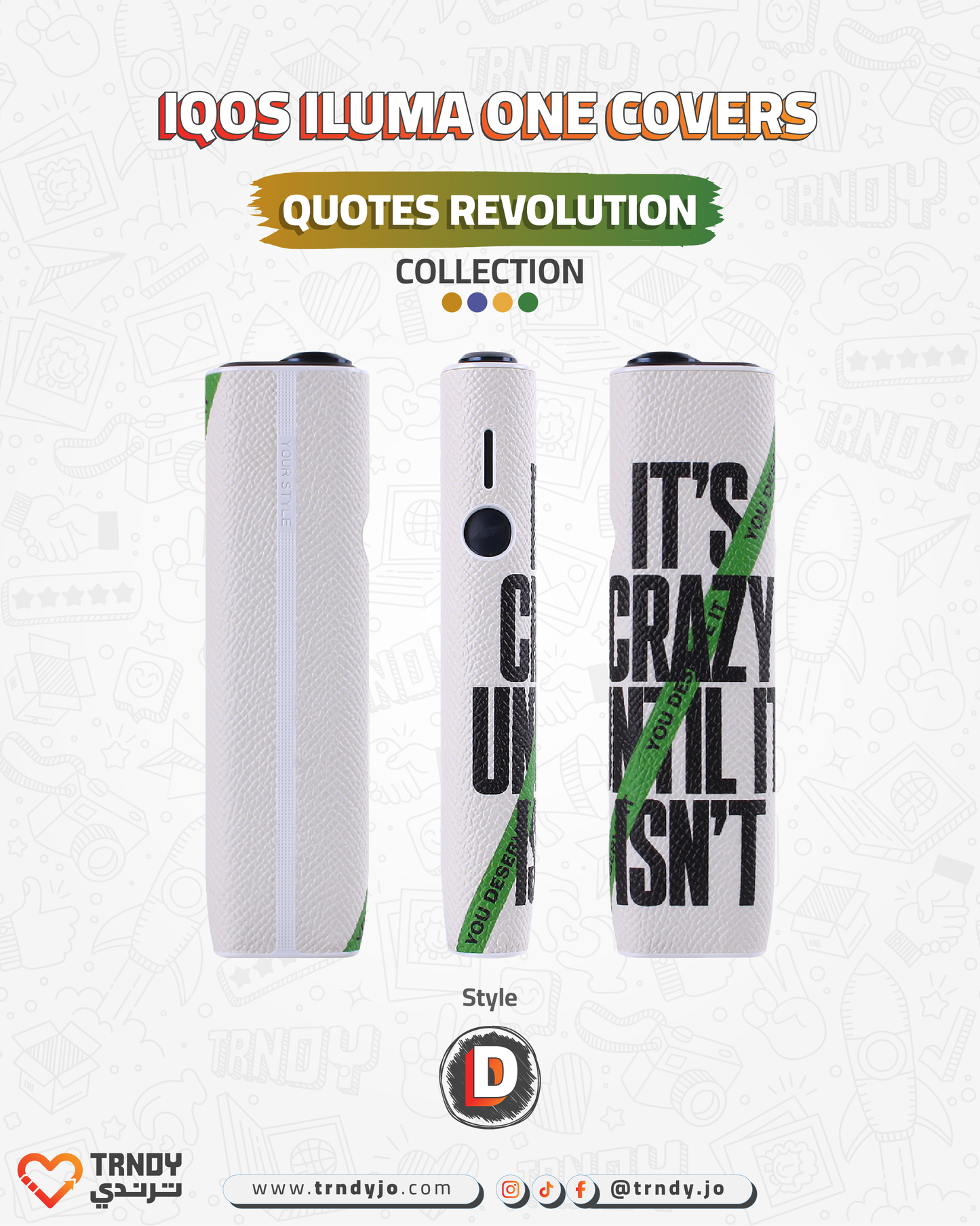 CoverX - IQO ILUMA ONE - Quotes Revolution Collection