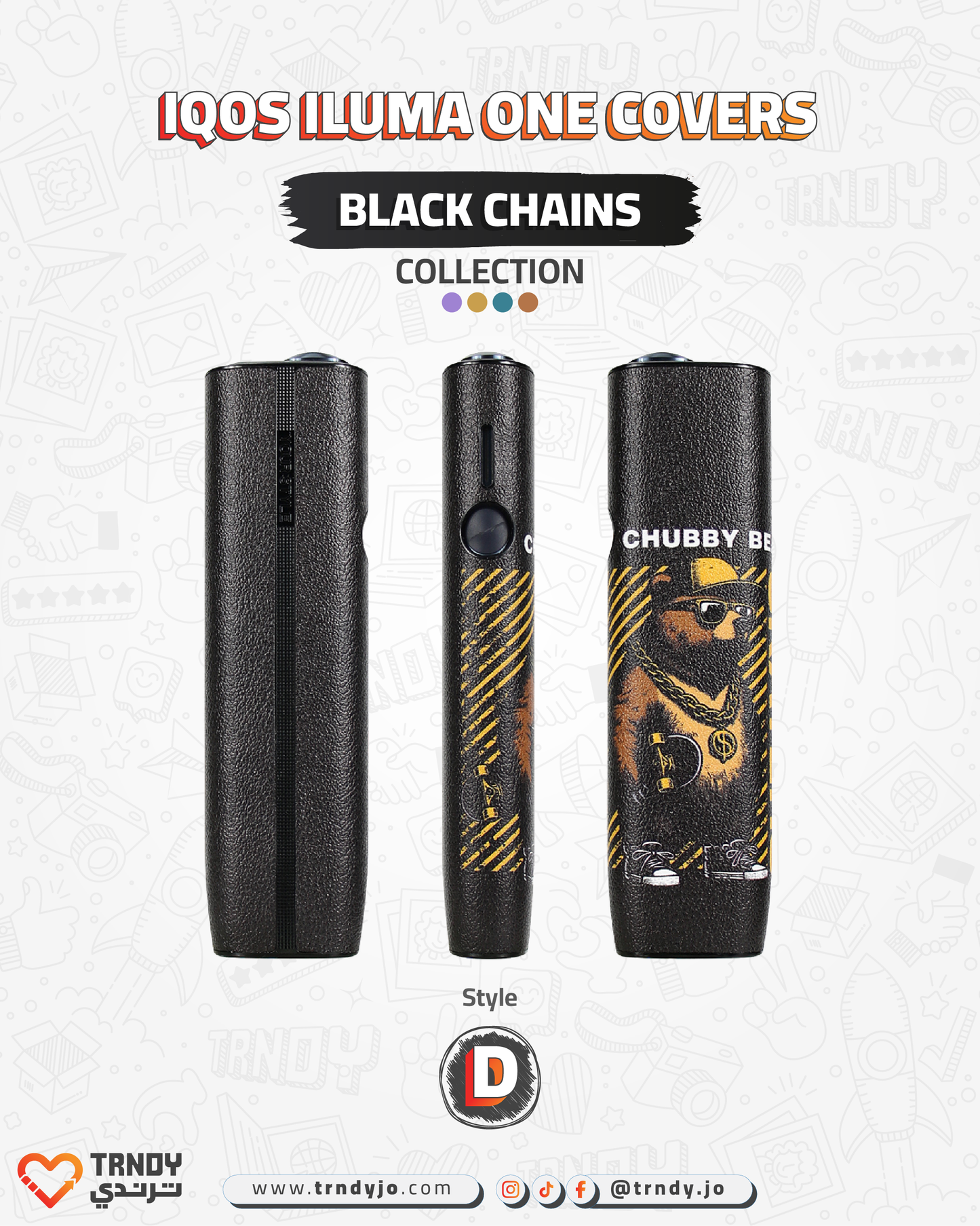 CoverX - IQO ILUMA ONE - Black Chains Collection