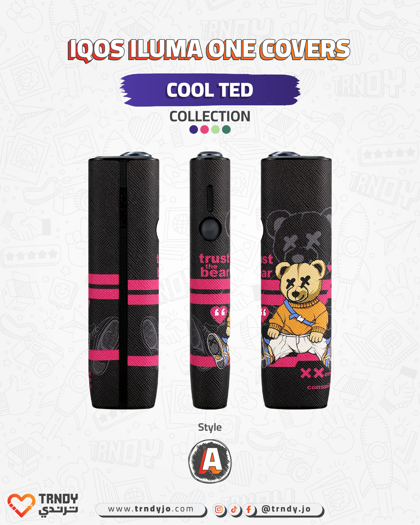 CoverX - IQO ILUMA ONE - Cool Ted Collection