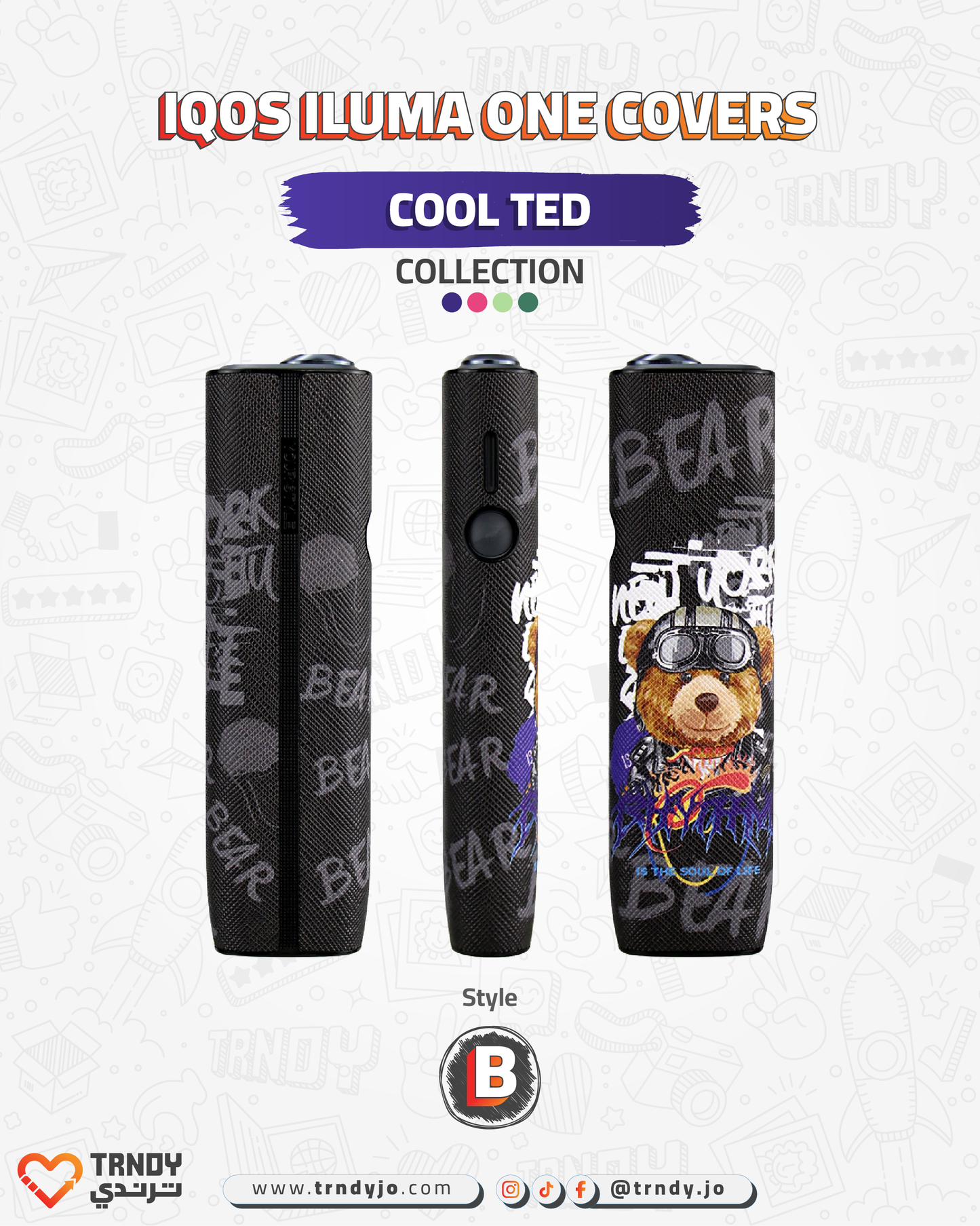 CoverX - IQO ILUMA ONE - Cool Ted Collection