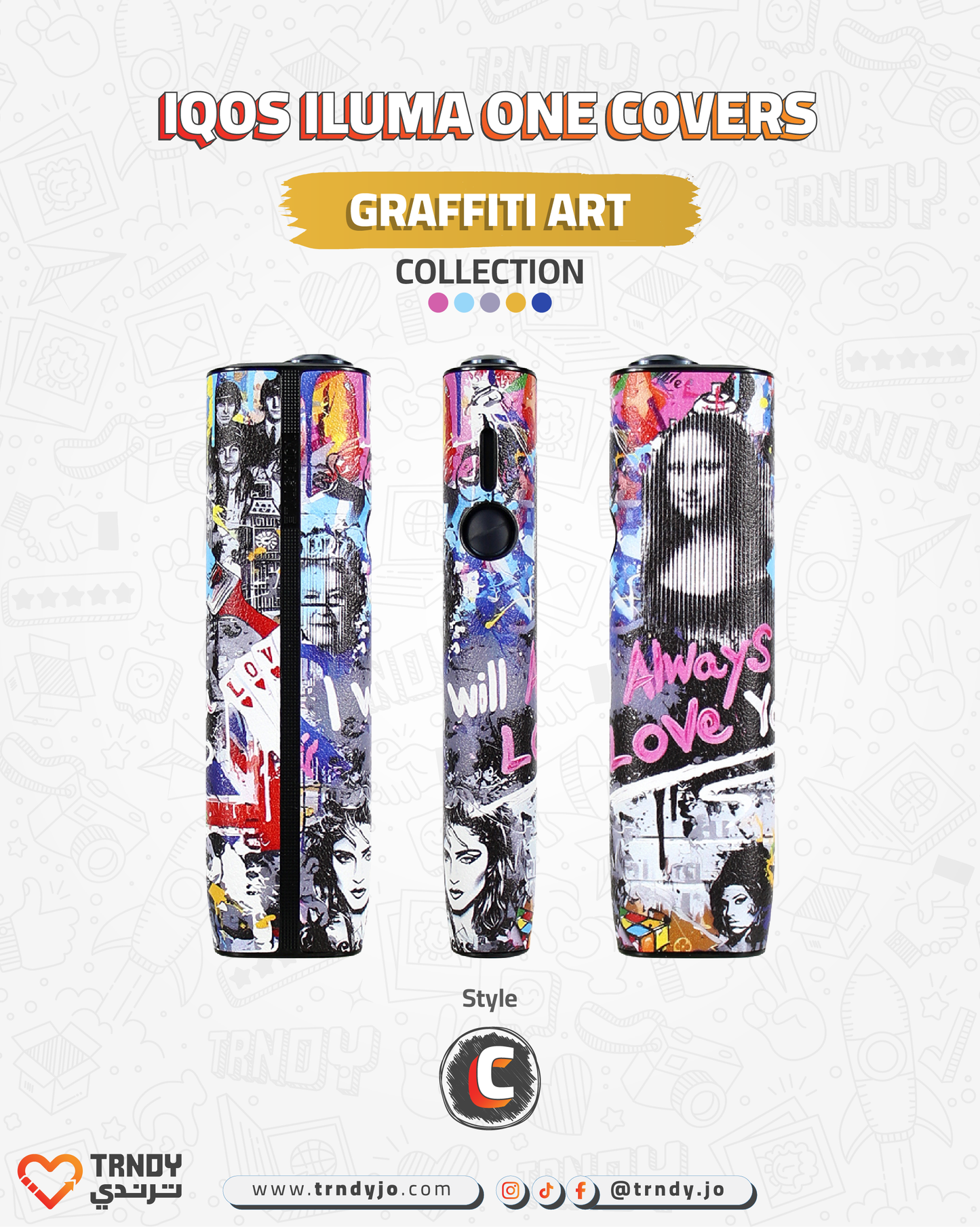 CoverX - IQO ILUMA ONE - Graffiti Art Collection