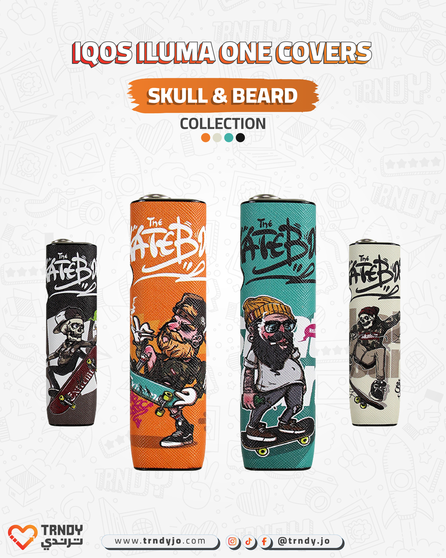 CoverX - IQO ILUMA ONE - Skull & Beard Collection