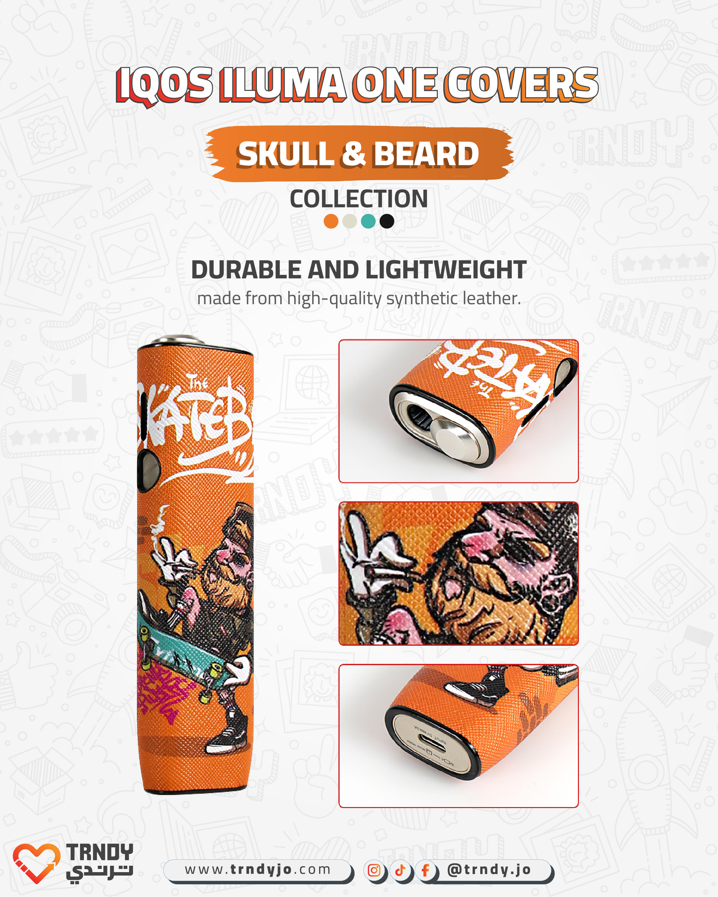CoverX - IQO ILUMA ONE - Skull & Beard Collection