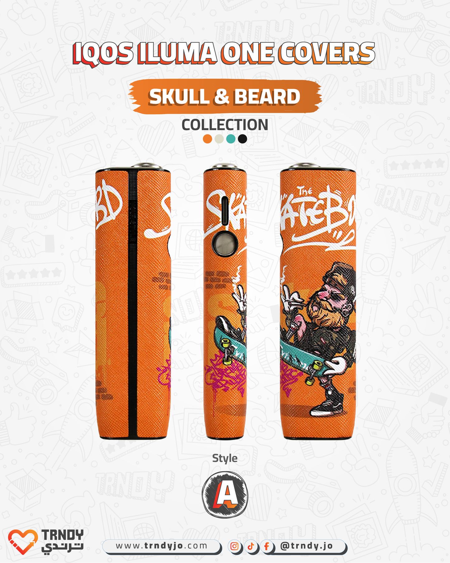 CoverX - IQO ILUMA ONE - Skull & Beard Collection