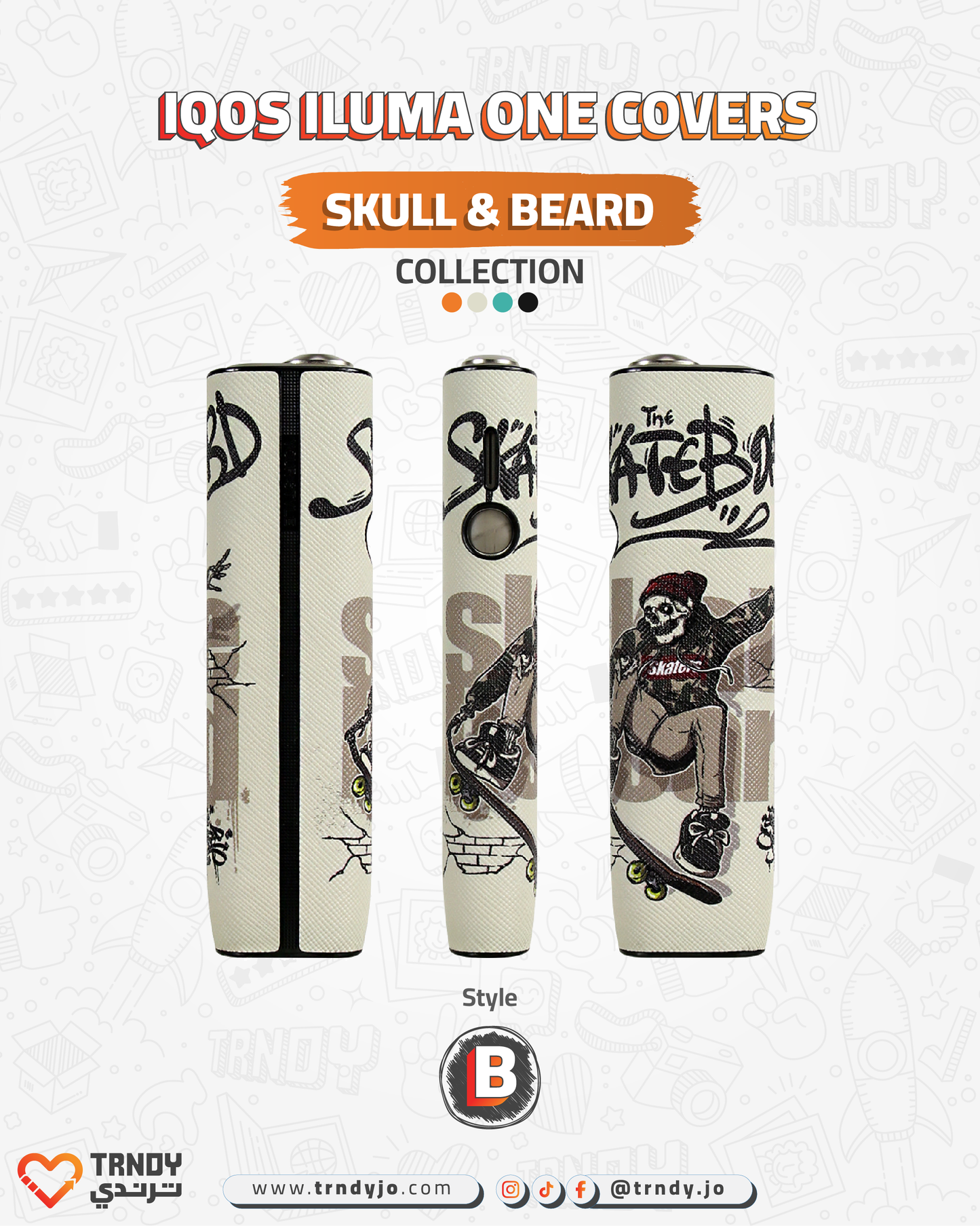 CoverX - IQO ILUMA ONE - Skull & Beard Collection