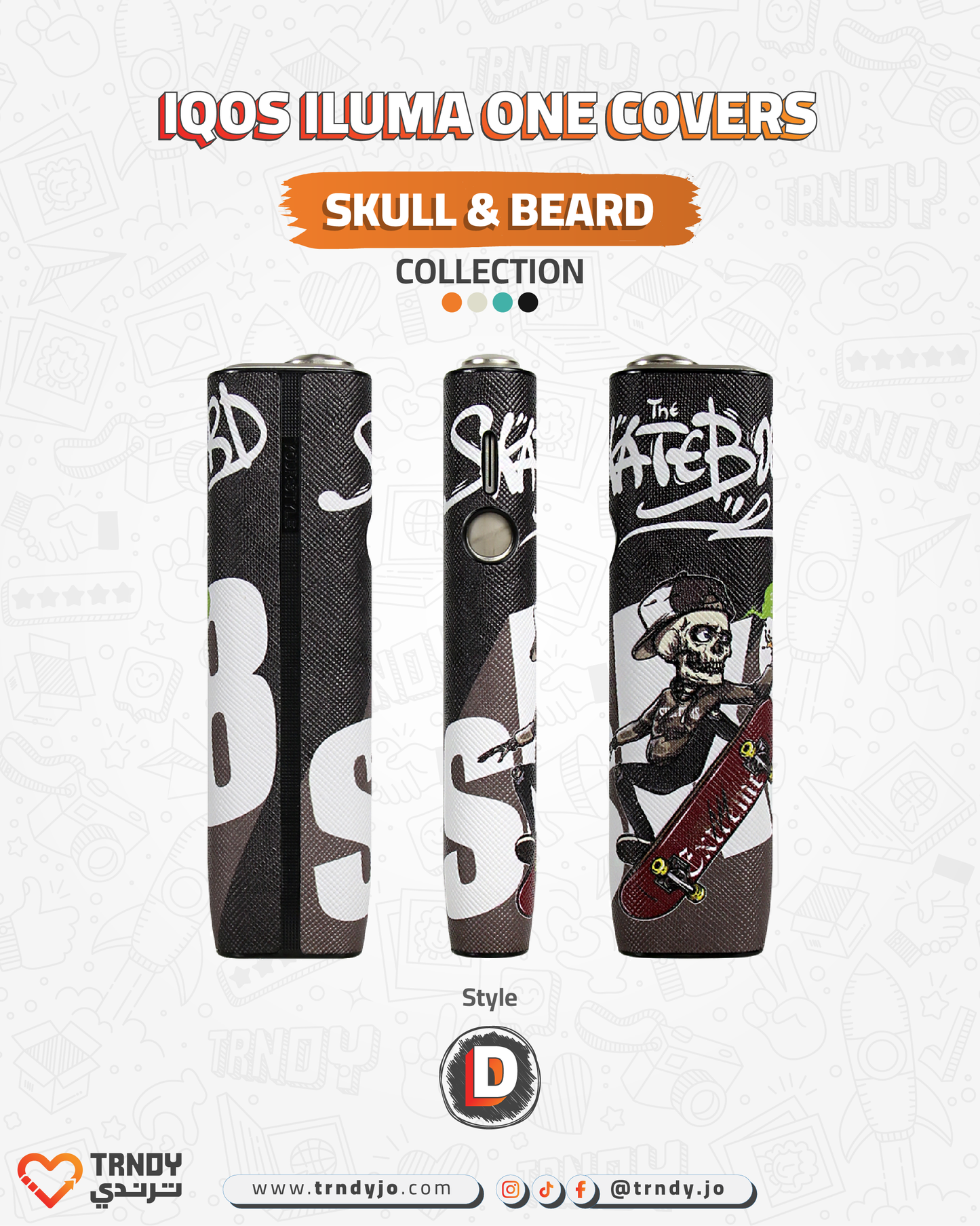 CoverX - IQO ILUMA ONE - Skull & Beard Collection