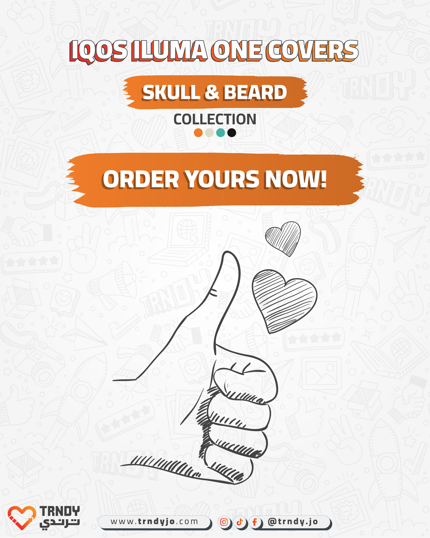 CoverX - IQO ILUMA ONE - Skull & Beard Collection