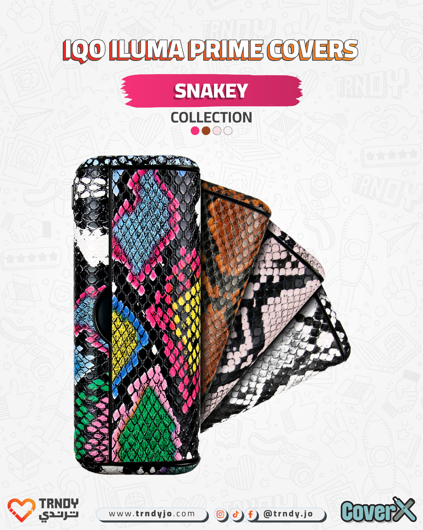 CoverX - IQO Prime - Snakey Collection