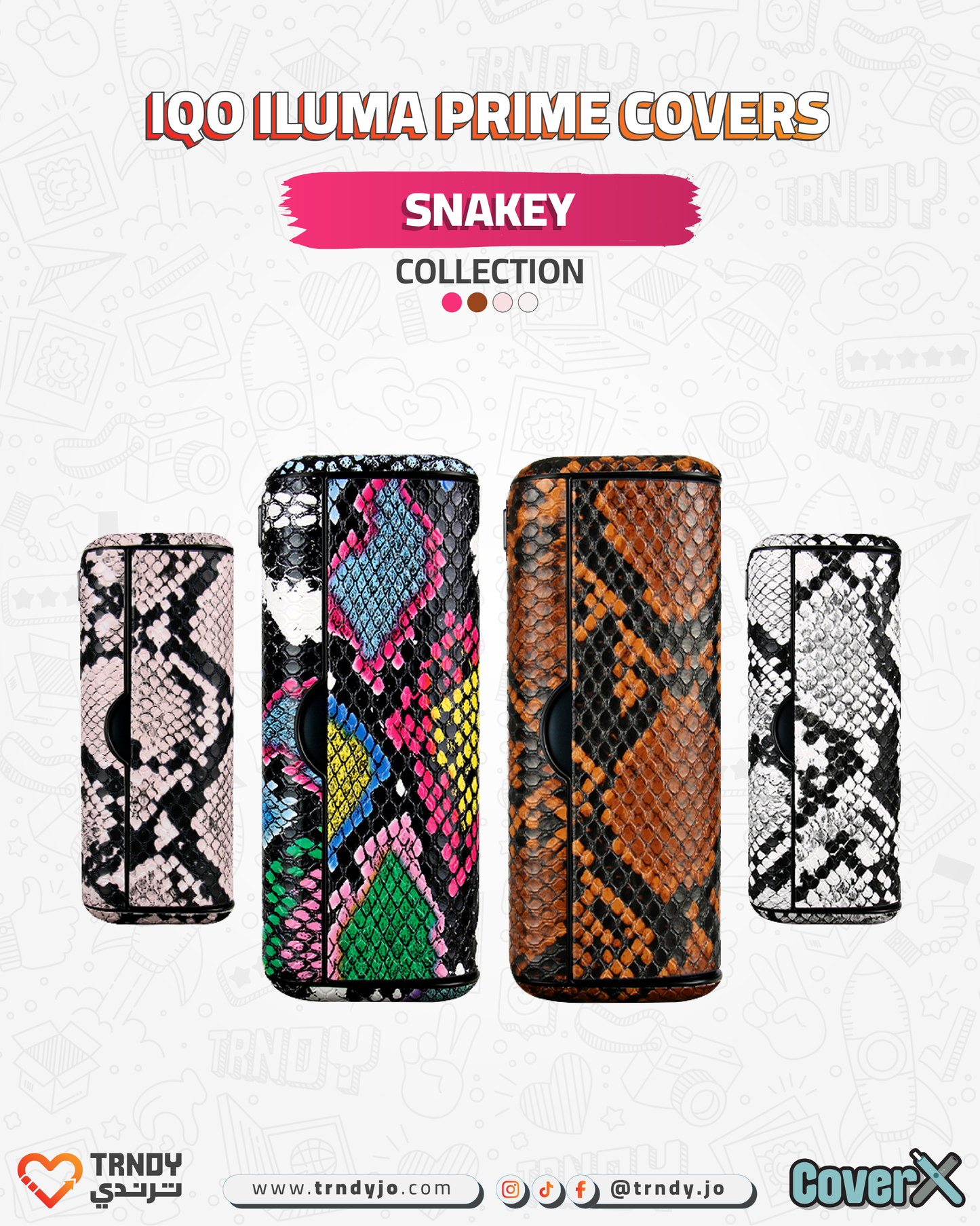 CoverX - IQO Prime - Snakey Collection