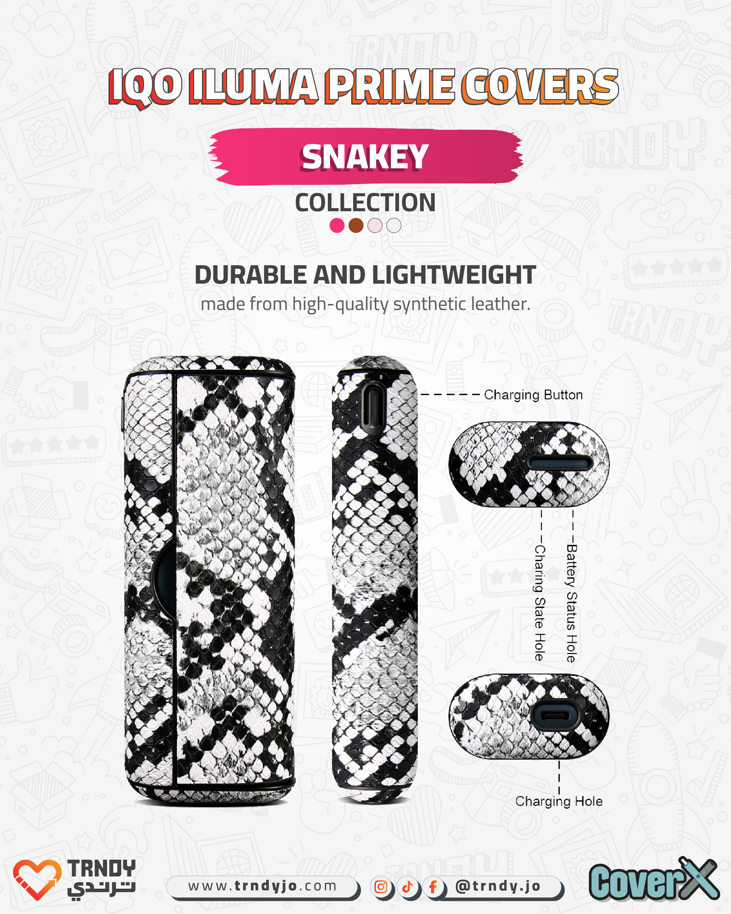 CoverX - IQO Prime - Snakey Collection