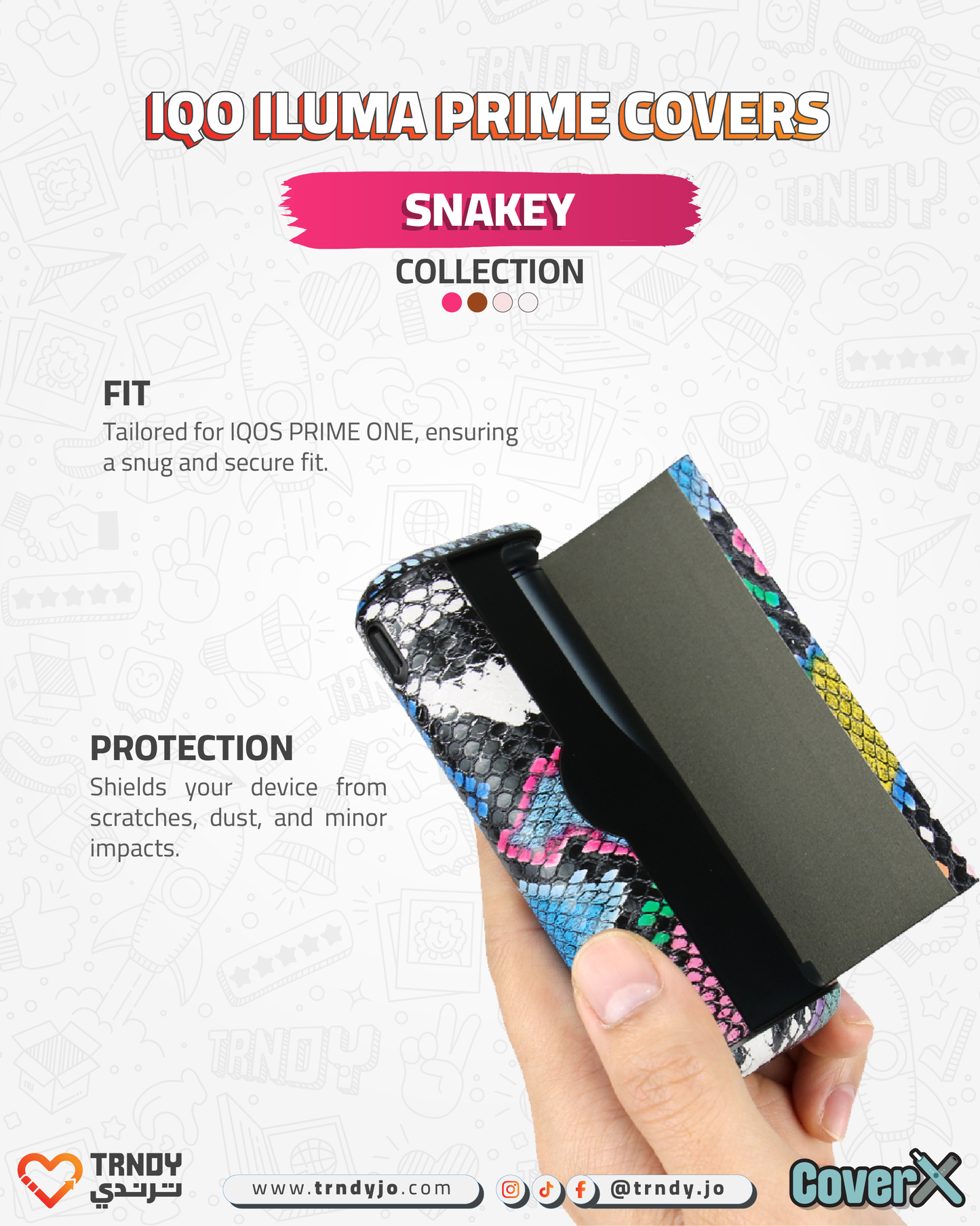 CoverX - IQO Prime - Snakey Collection