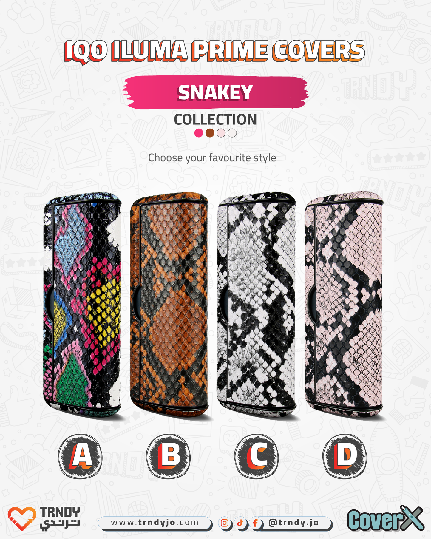 CoverX - IQO Prime - Snakey Collection