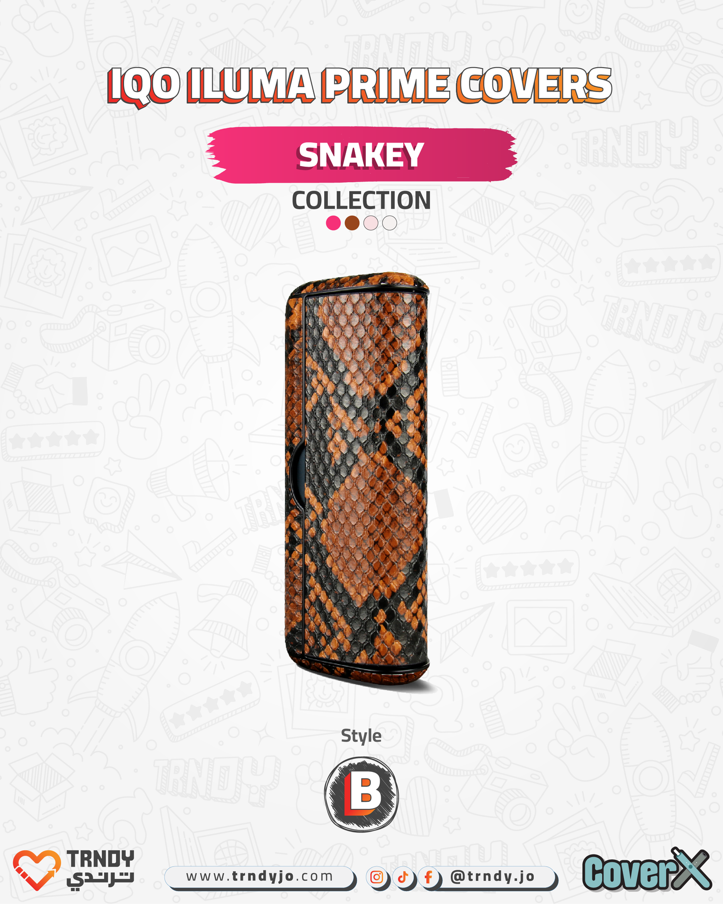 CoverX - IQO Prime - Snakey Collection