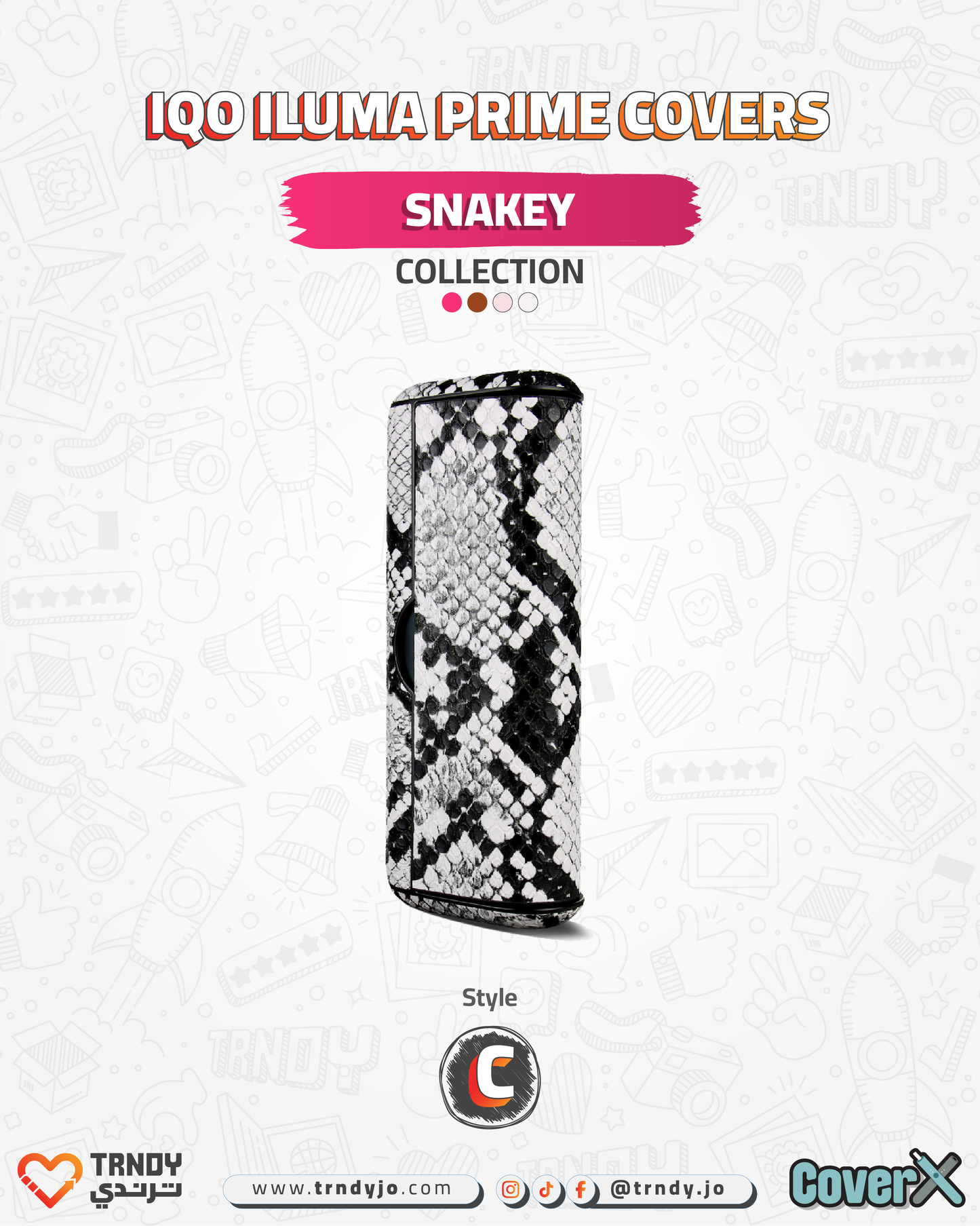 CoverX - IQO Prime - Snakey Collection