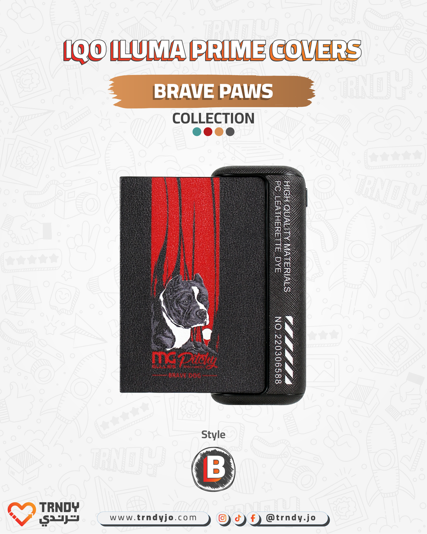 CoverX - IQO Prime - Brave Paws Collection