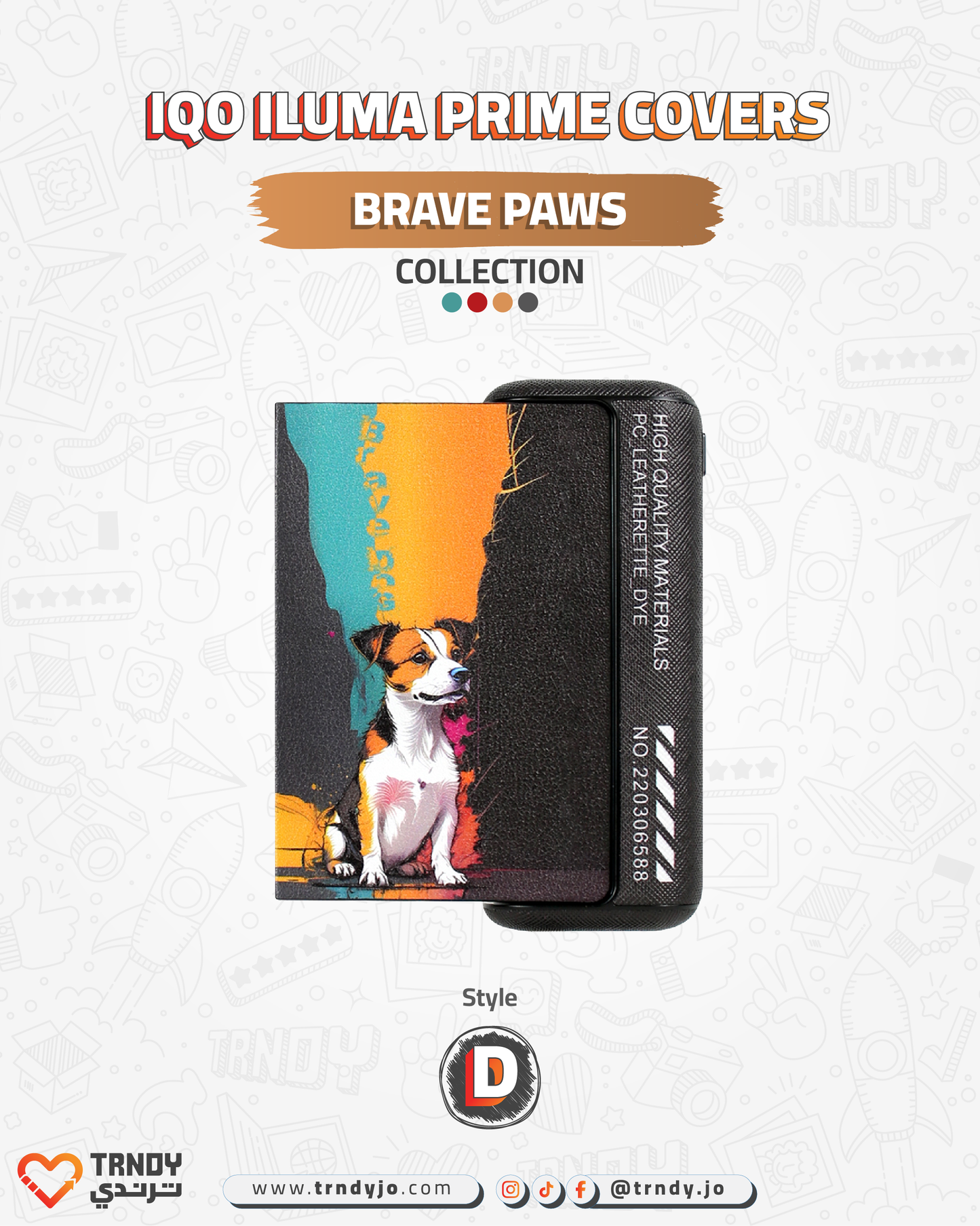CoverX - IQO Prime - Brave Paws Collection
