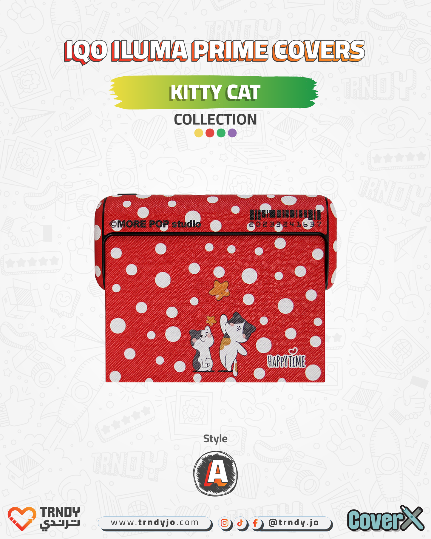 CoverX - IQO Prime - Kitty Cat Collection