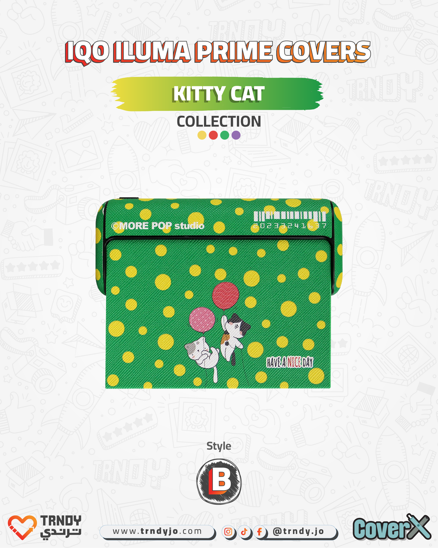 CoverX - IQO Prime - Kitty Cat Collection