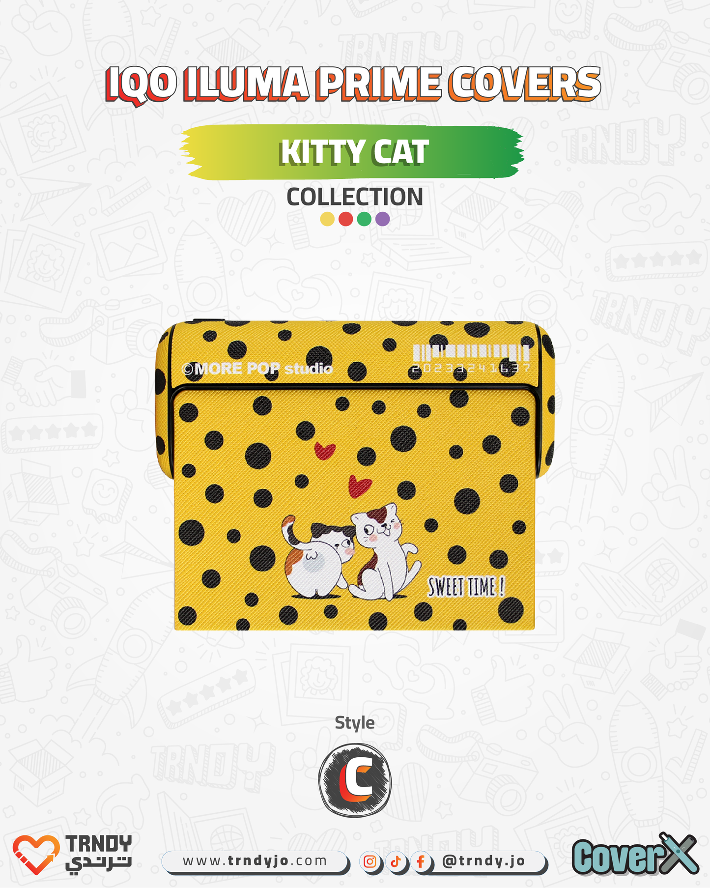 CoverX - IQO Prime - Kitty Cat Collection