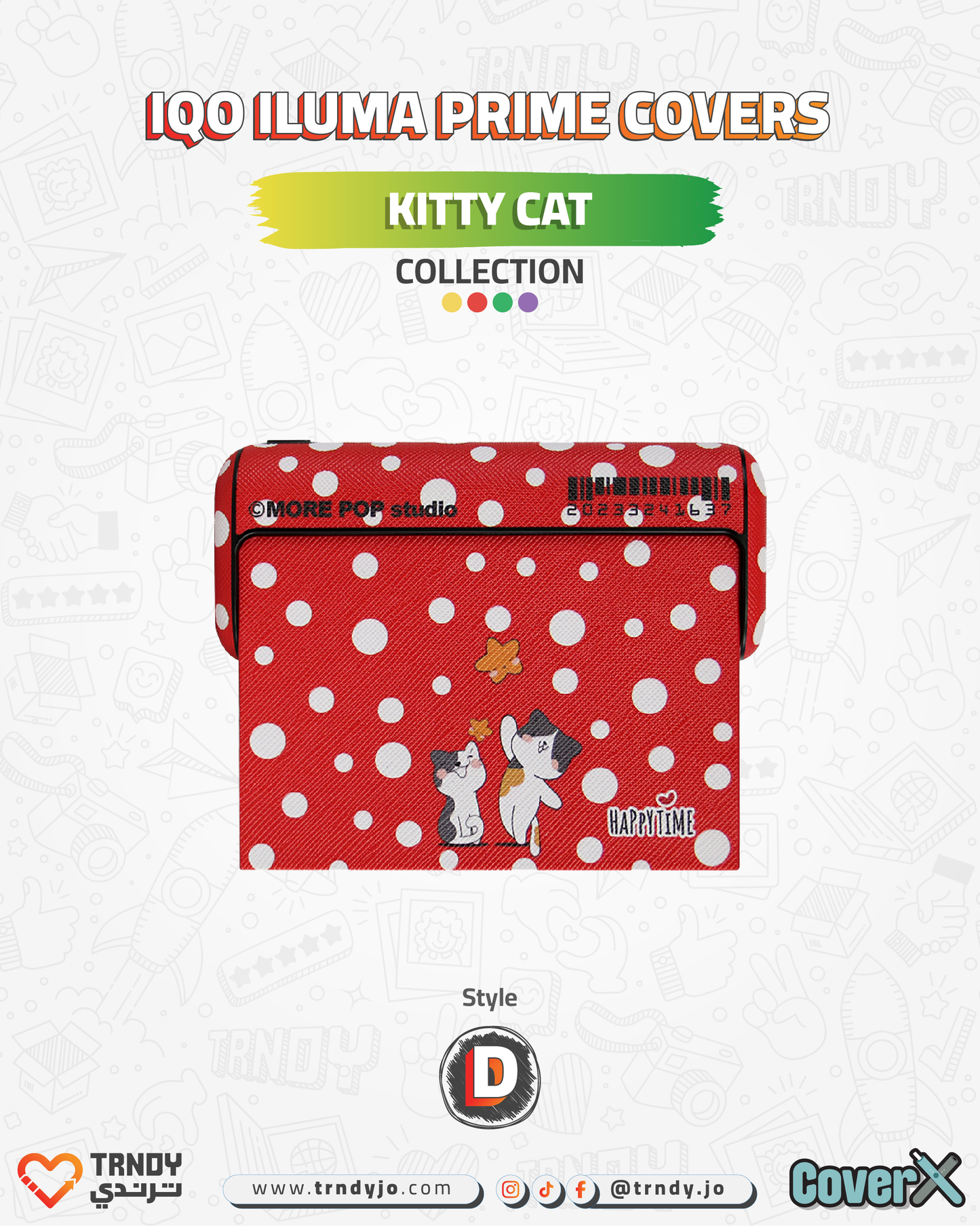 CoverX - IQO Prime - Kitty Cat Collection