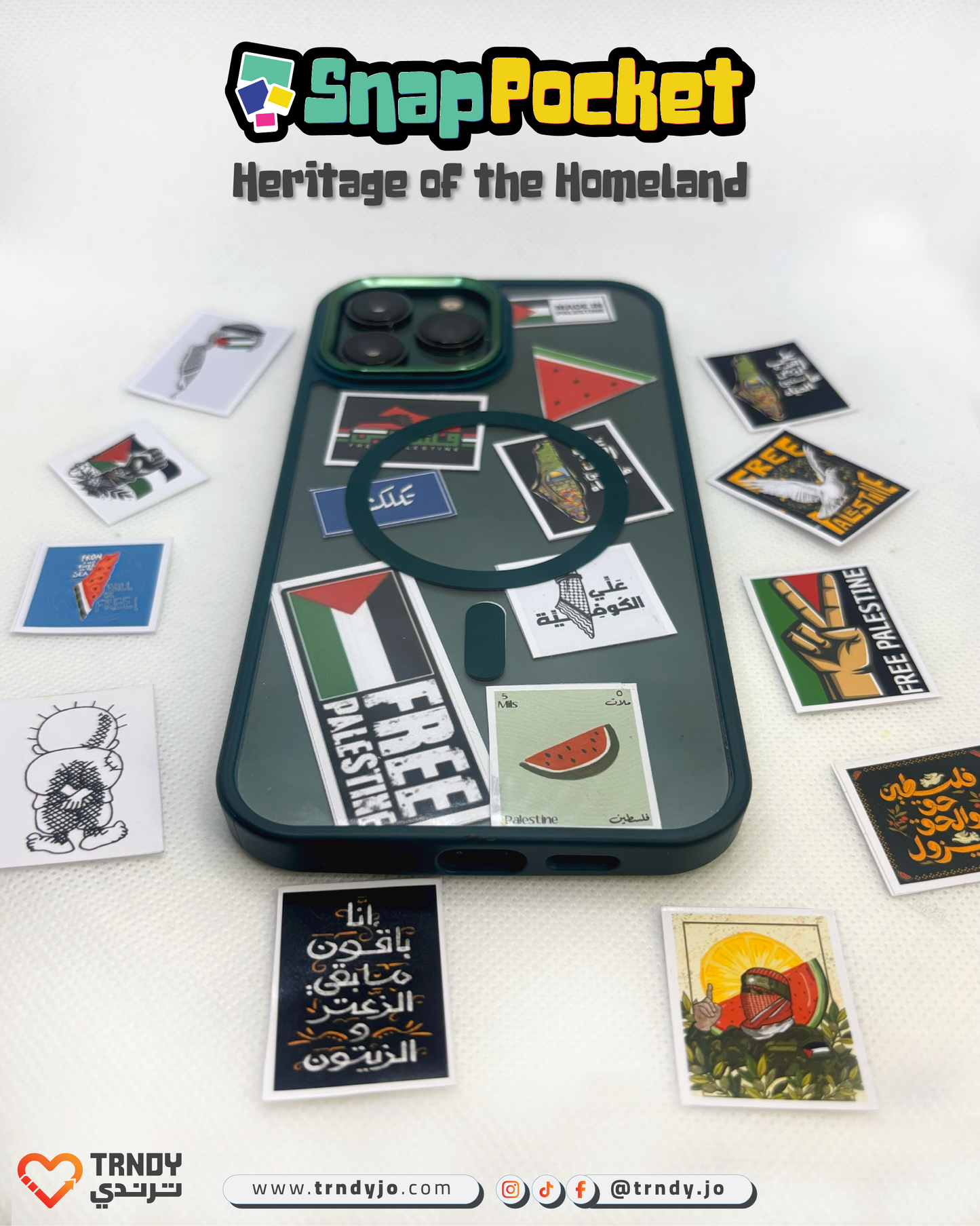 SnapPocket - Mini Random Stickers (Palestine Theme)