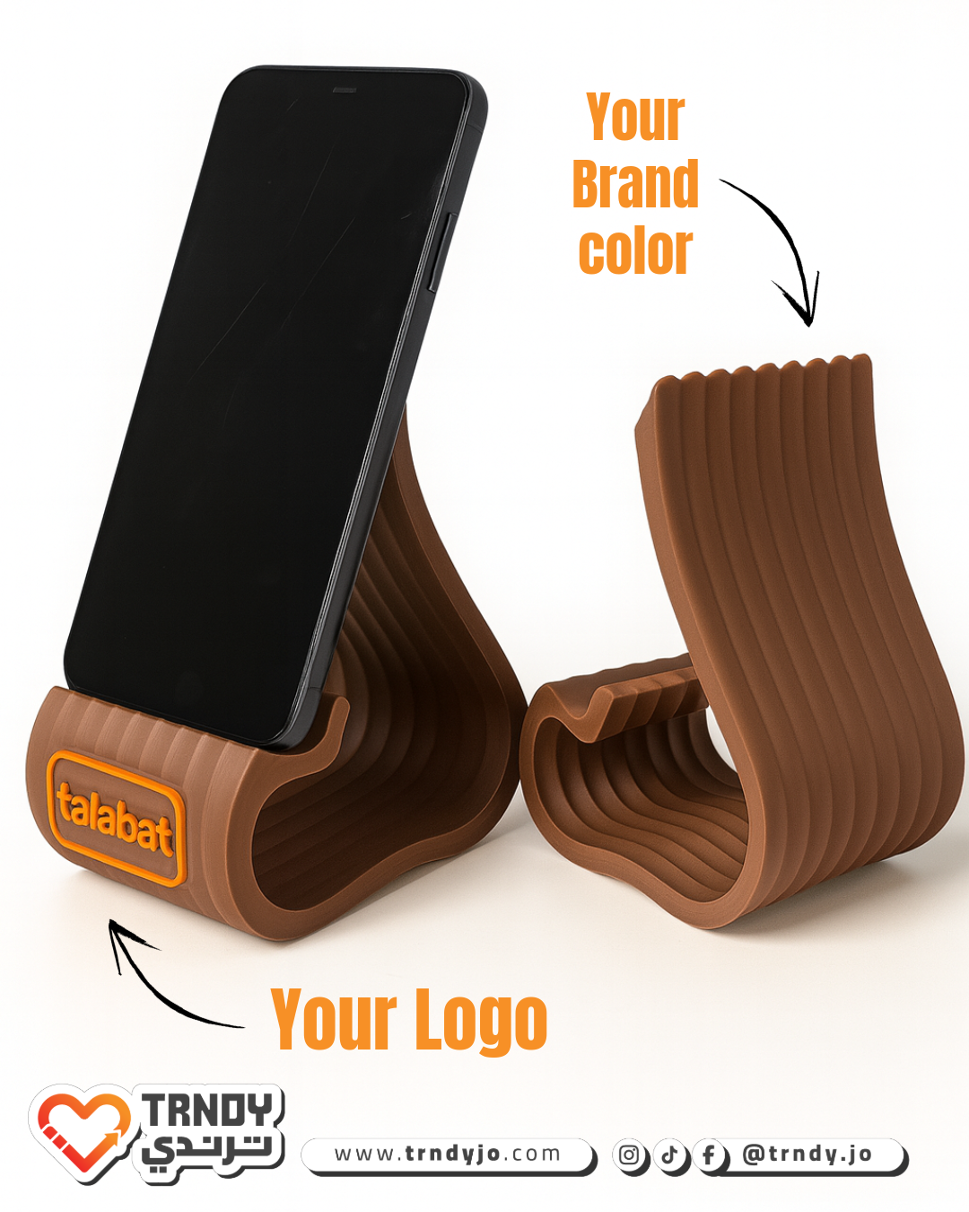 Mobile Stand with Logo - Option 1