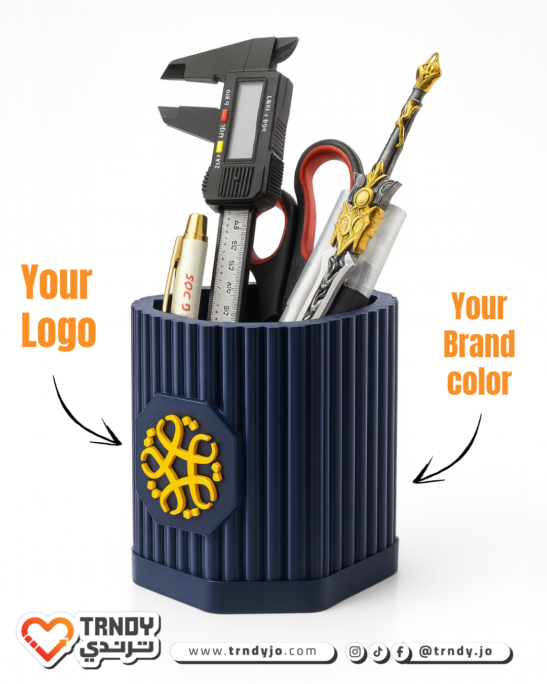 Pen holder with Logo - Shape 1