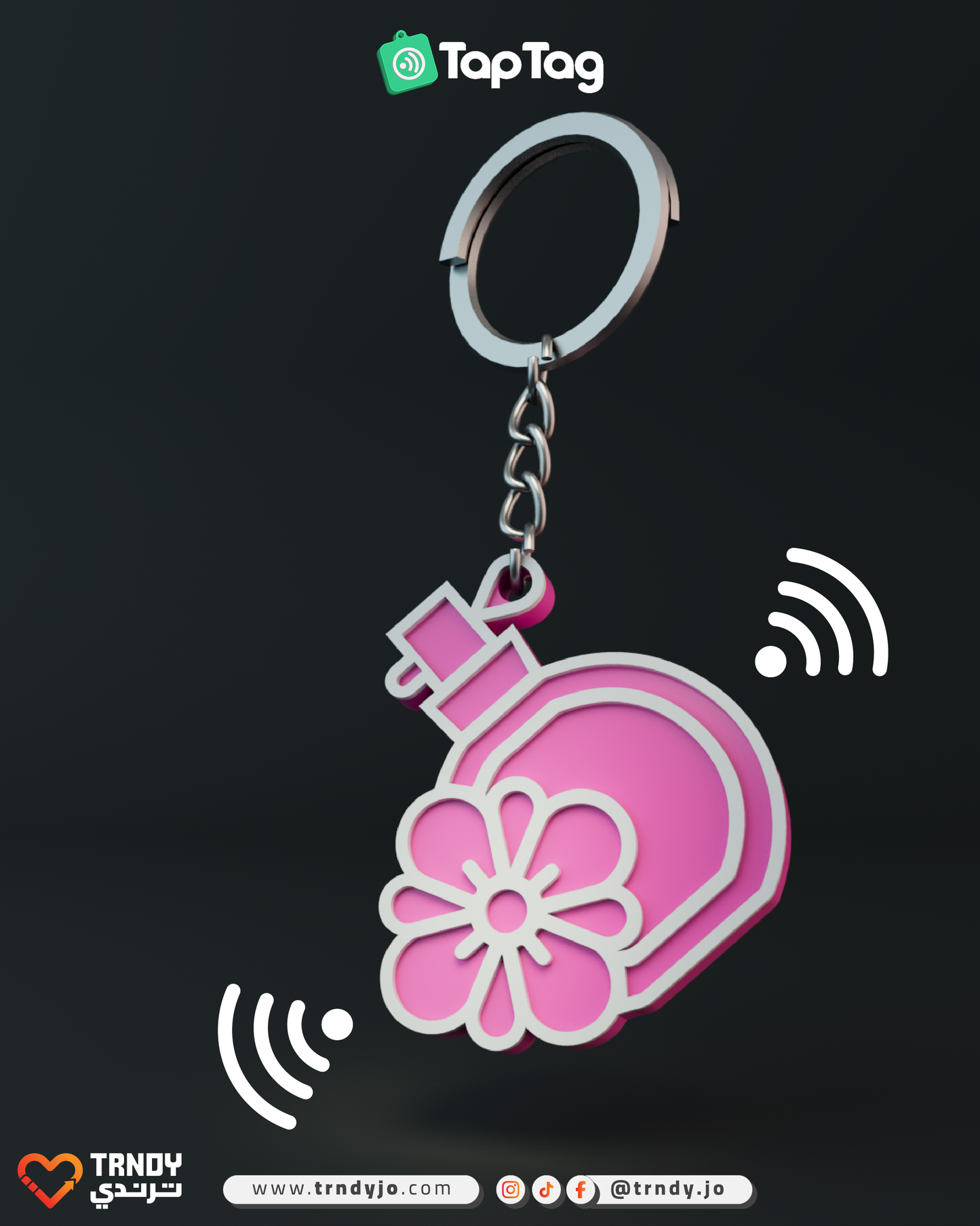 TapTag - Perfume NFC Keychain