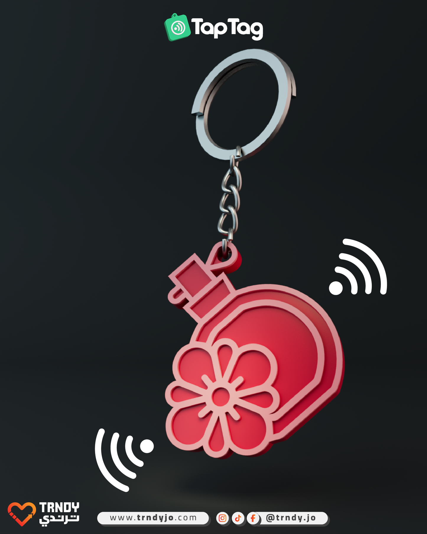 TapTag - Perfume NFC Keychain