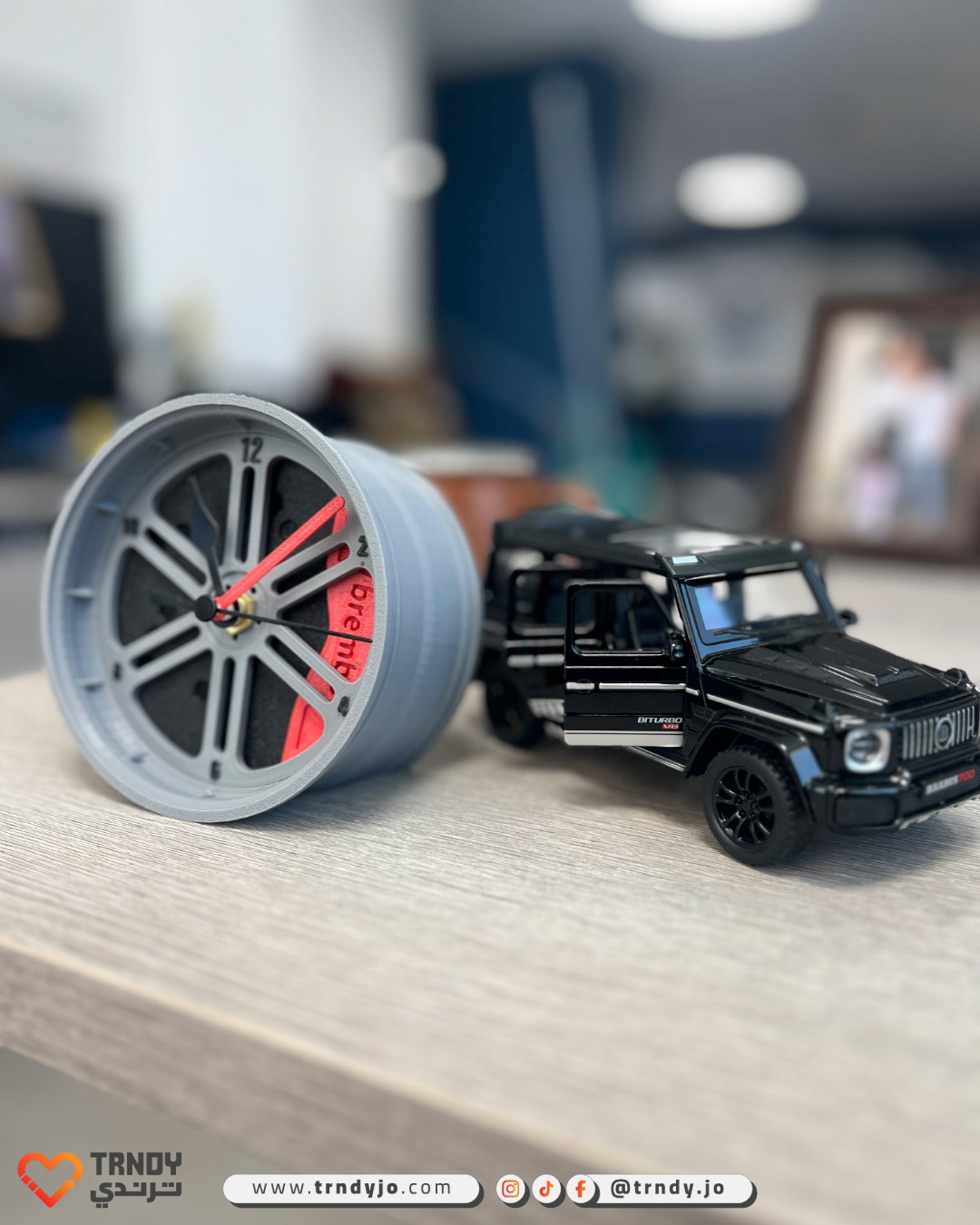 Time to Race! 3D Wheel Rim Clock