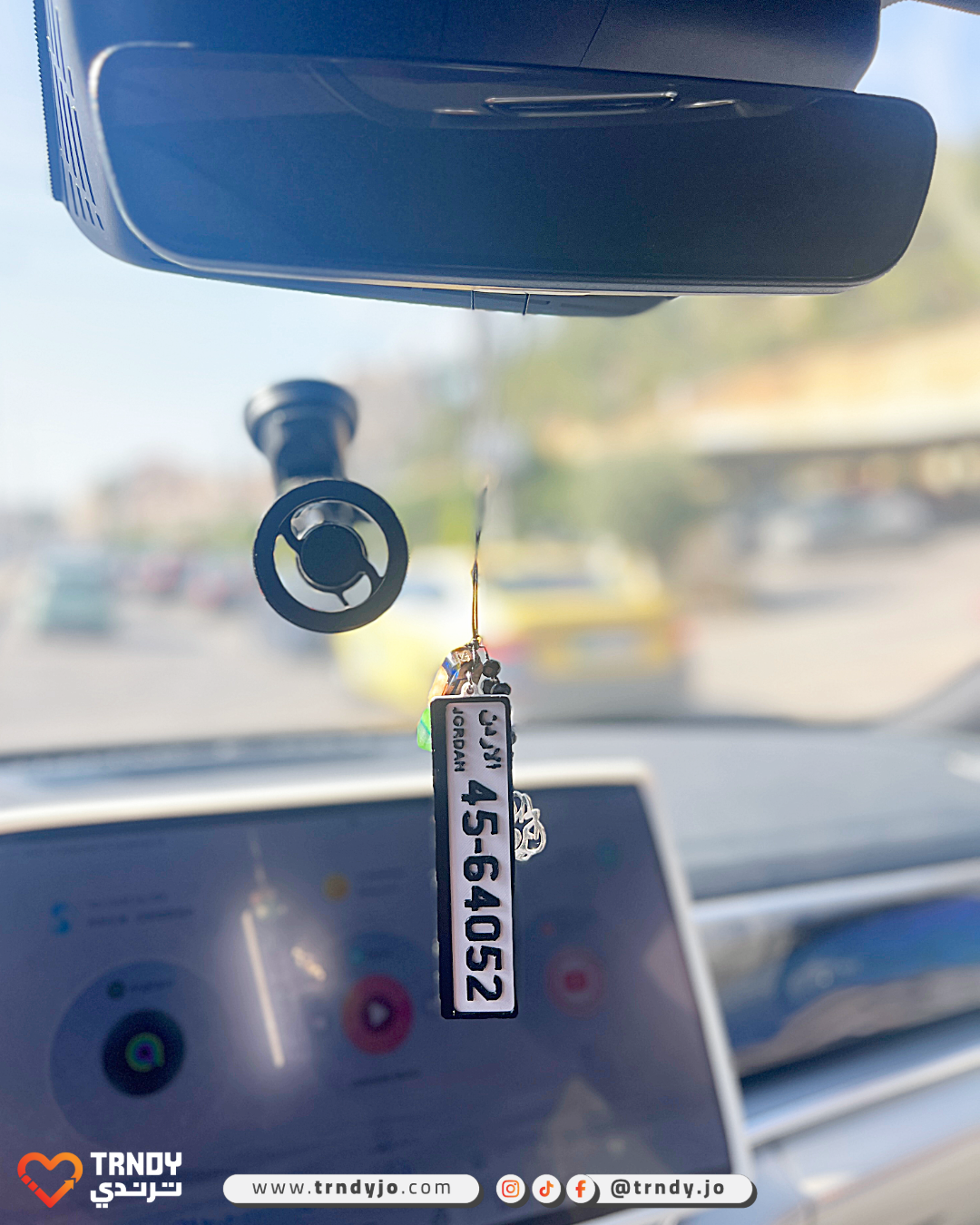 Jordan | HangMe 3D Numrah - Car Plate Mirror Pendant 🚗
