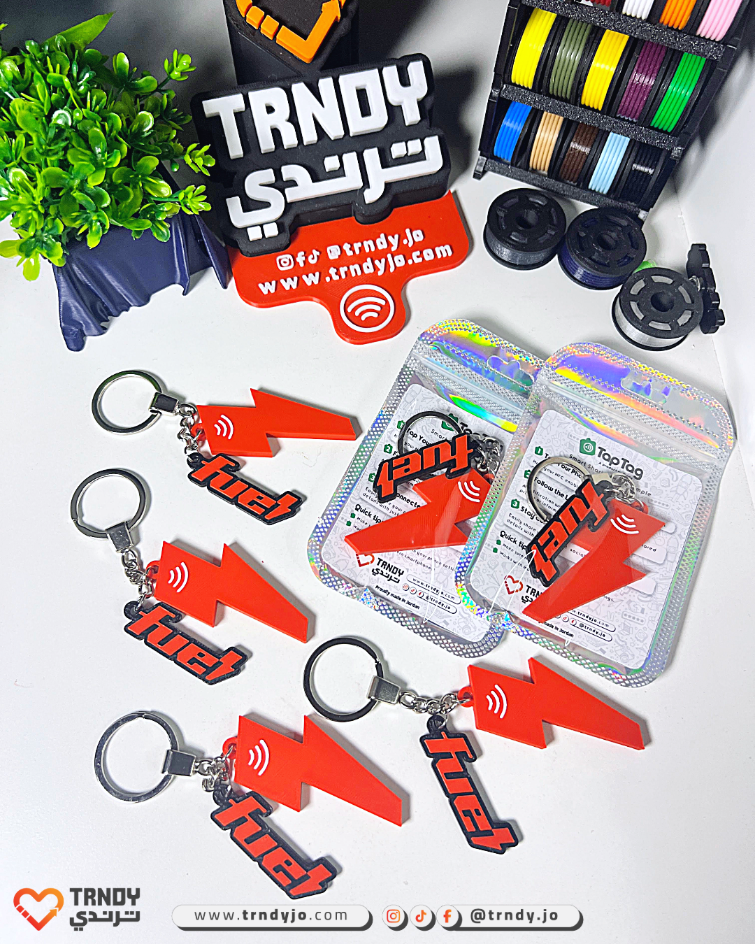 TapTag - Customized Logo NFC Keychain