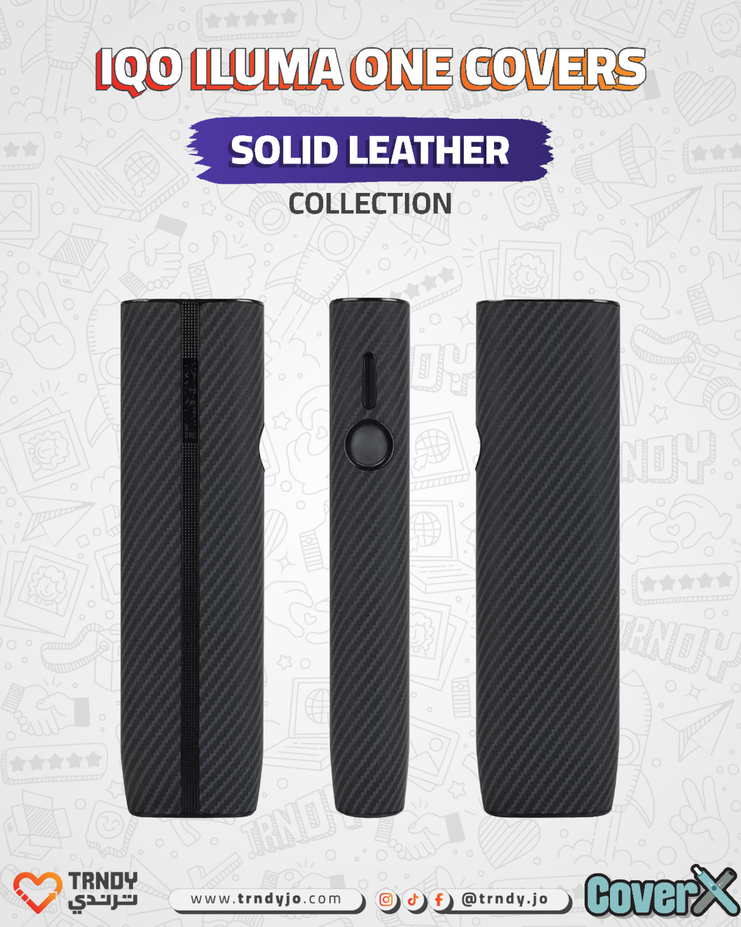 CoverX - IQO ILUMA ONE - Solid Leather Collection