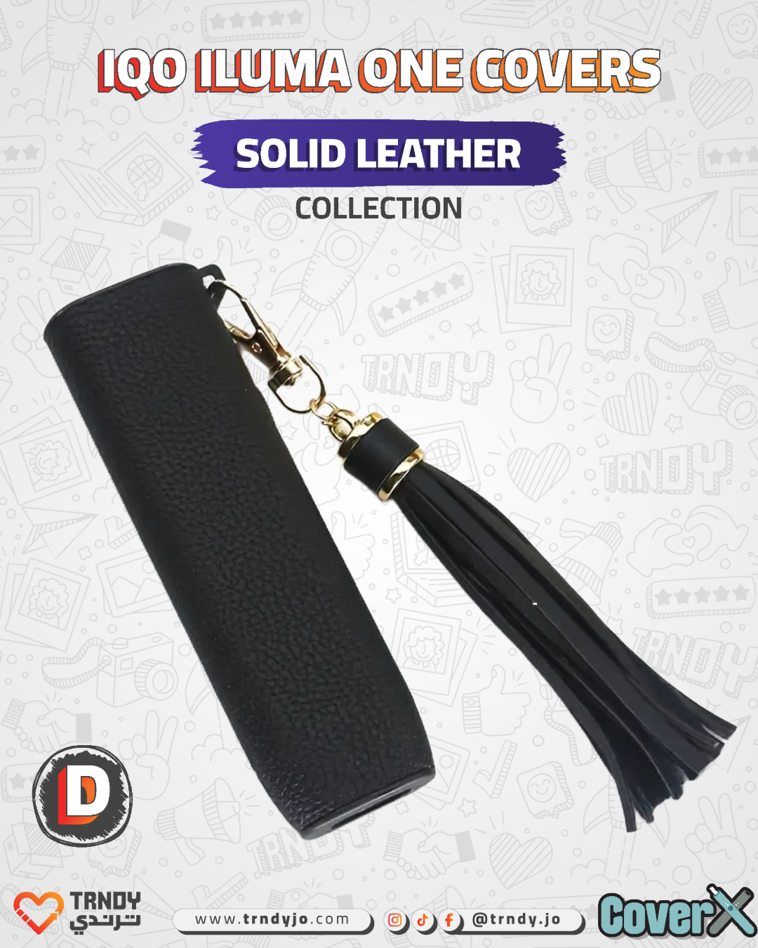 CoverX - IQO ILUMA ONE - Solid Leather Collection