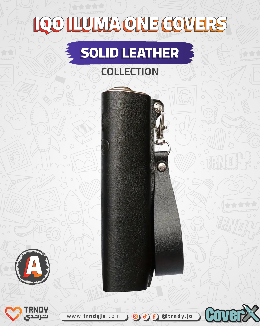 CoverX - IQO ILUMA ONE - Solid Leather Collection