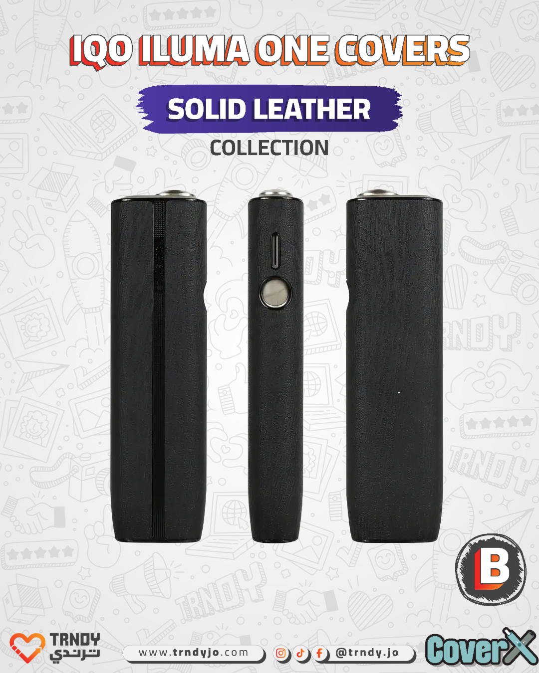 CoverX - IQO ILUMA ONE - Solid Leather Collection