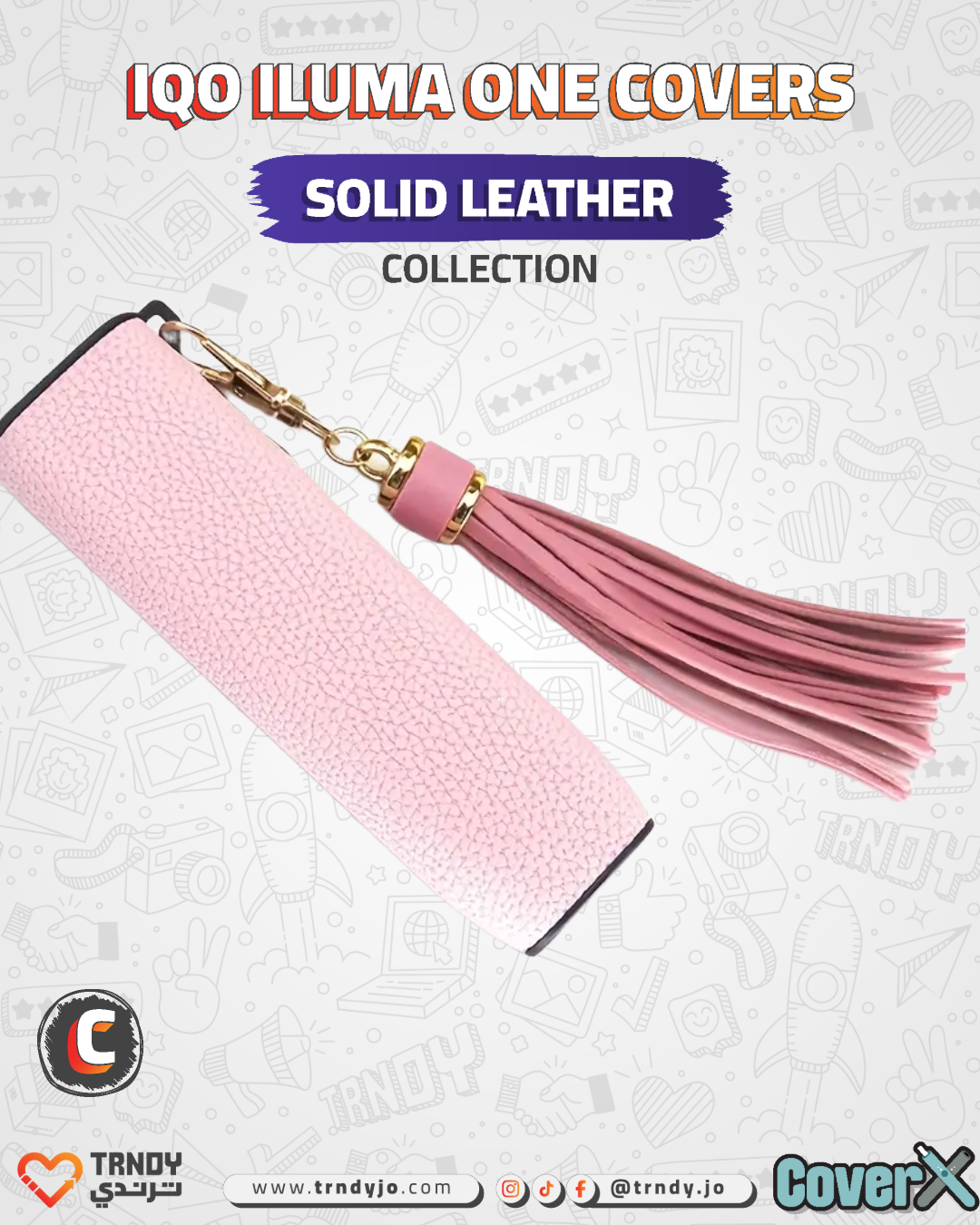 CoverX - IQO ILUMA ONE - Solid Leather Collection