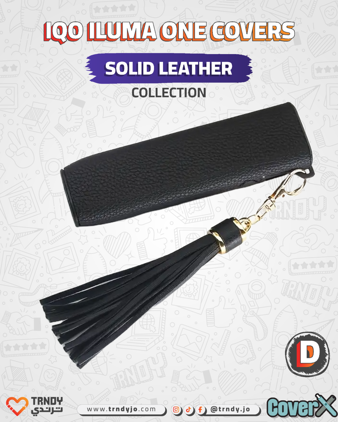 CoverX - IQO ILUMA ONE - Solid Leather Collection