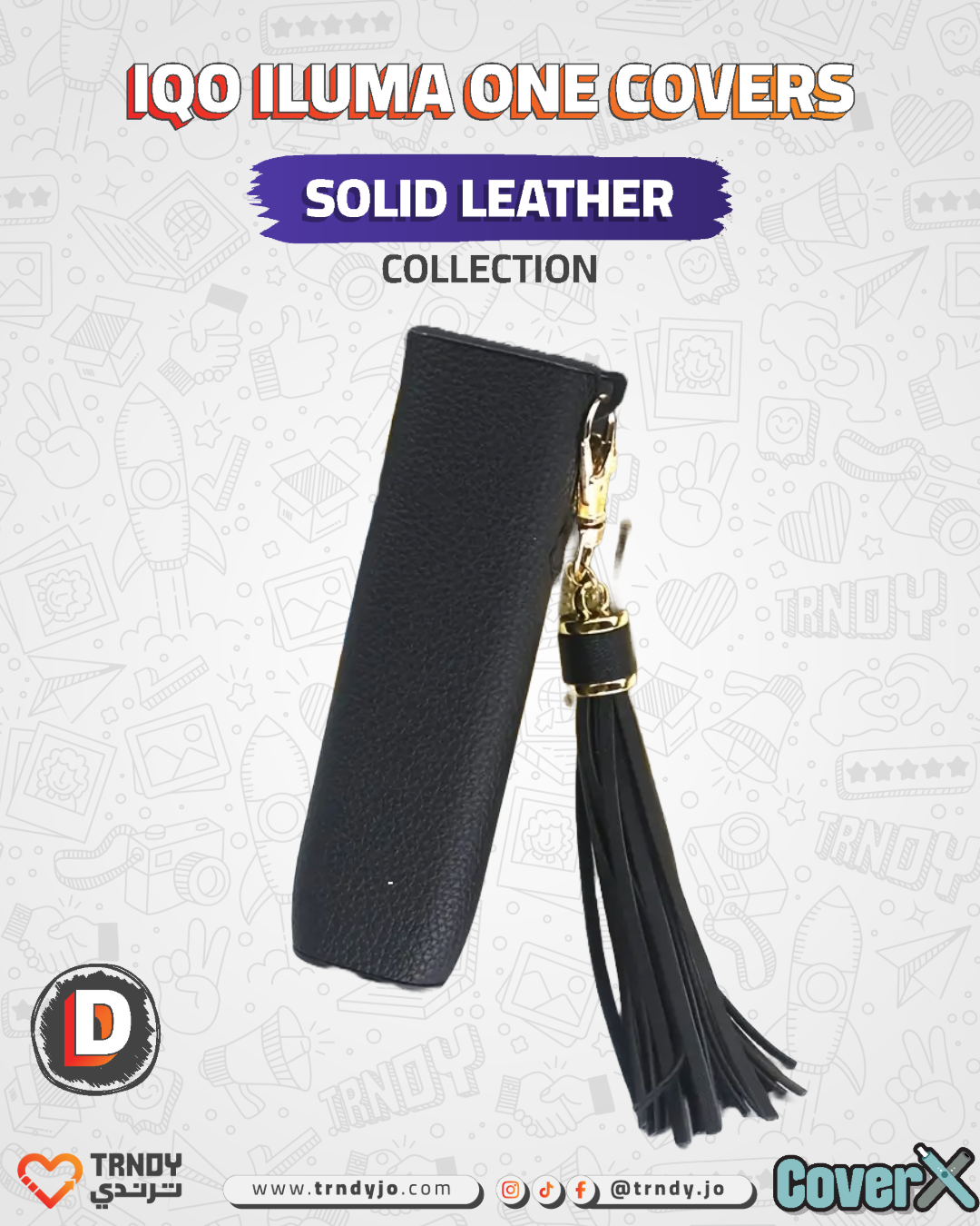 CoverX - IQO ILUMA ONE - Solid Leather Collection