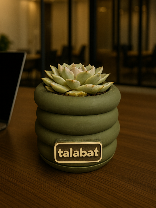 PlantMe - Zen Loops Planter Pot (Logo/Name Customized)