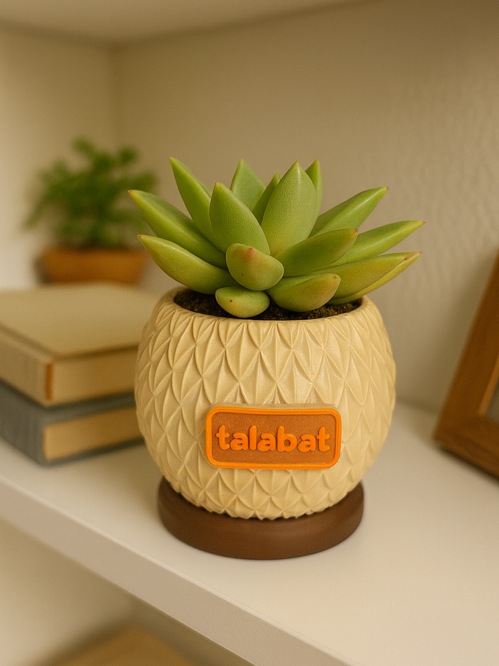 PlantMe - Pine Shell Planter Pot (Logo/Name Customized)