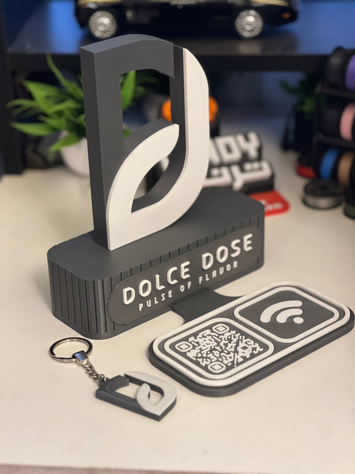 3D Logo Smart Stand - NFC & QR code