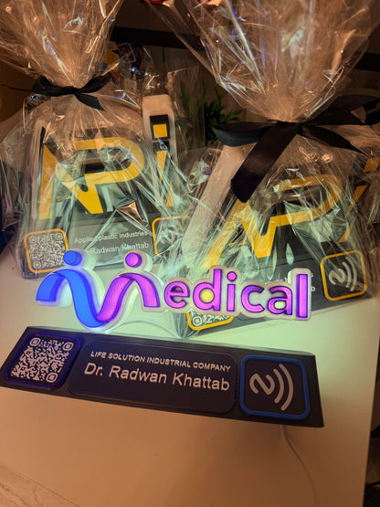 3D Logo Smart Stand - NFC & QR code