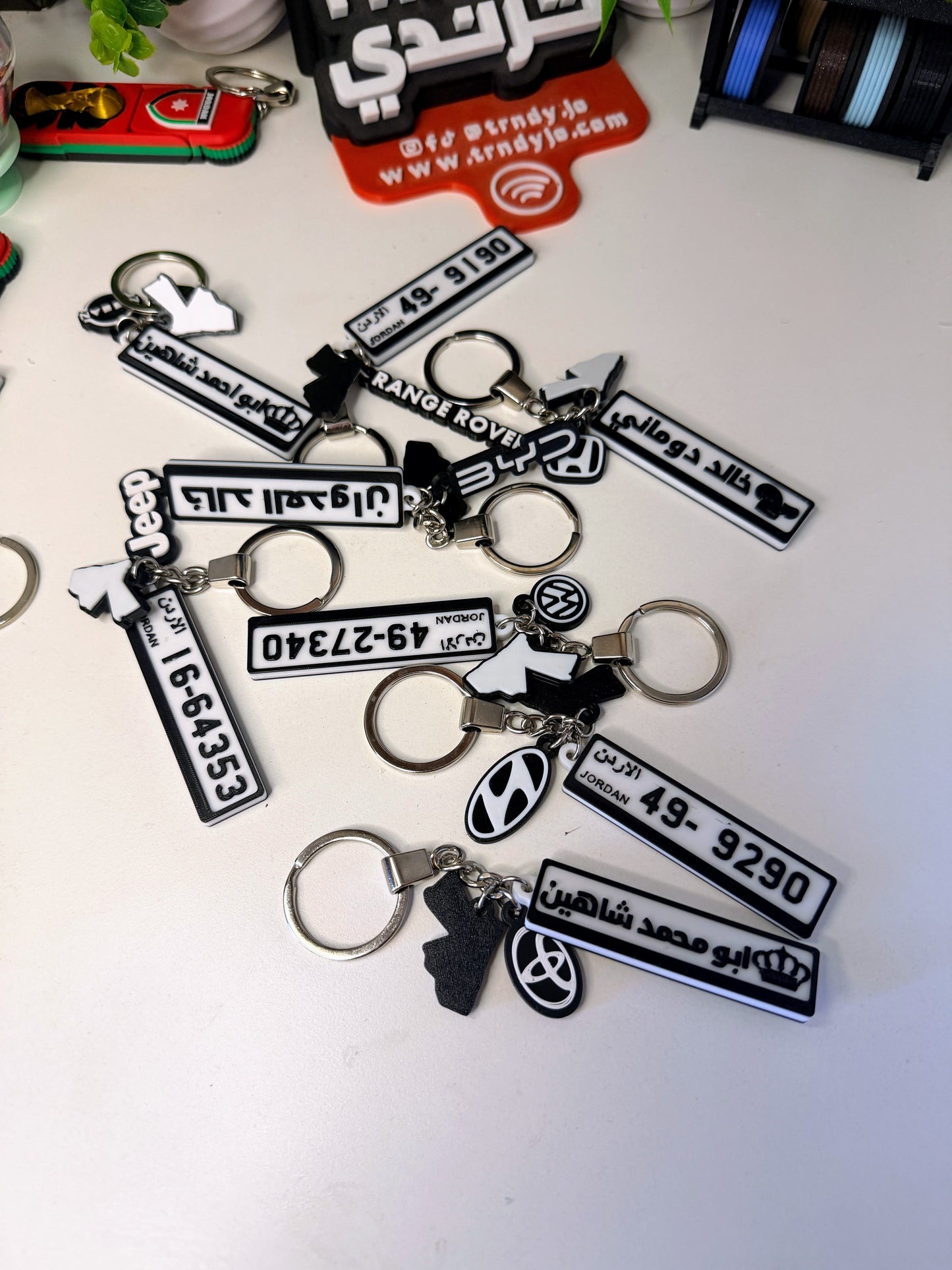 Jordan | TagMe 3D Numrah - Car Plate Keychain 🚗